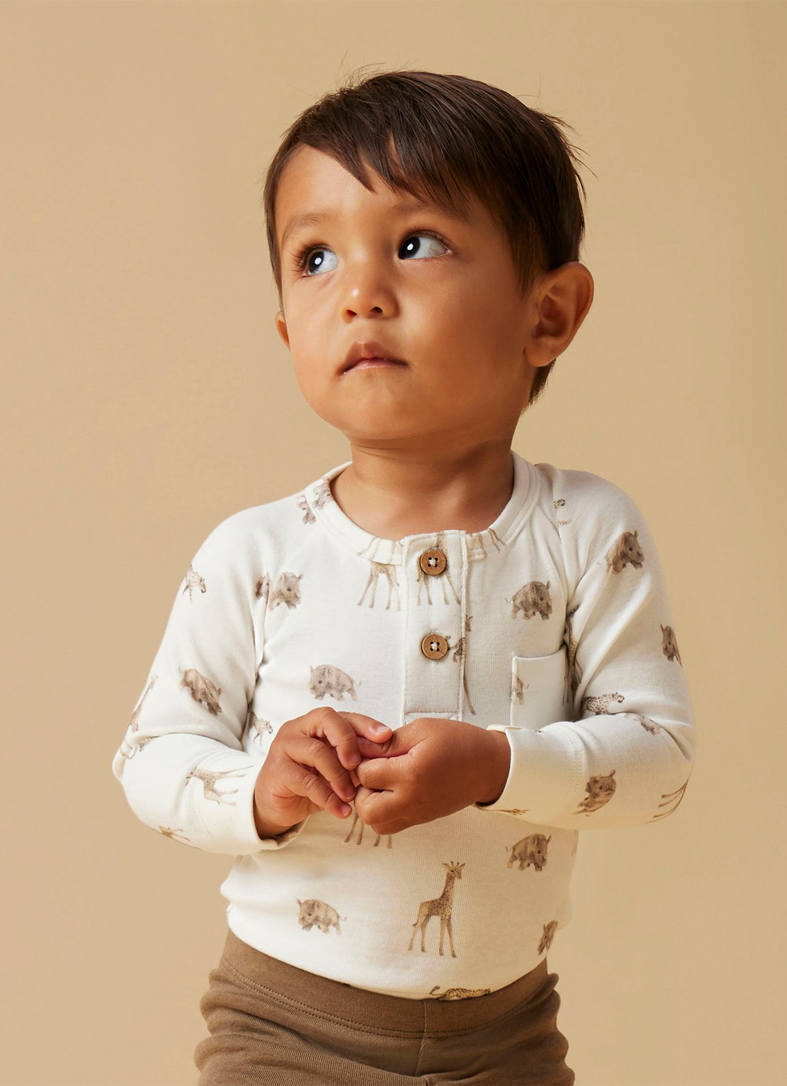 Lil 'Atelier NBMGayo Elm romper met print - detail 2 gebroken wit