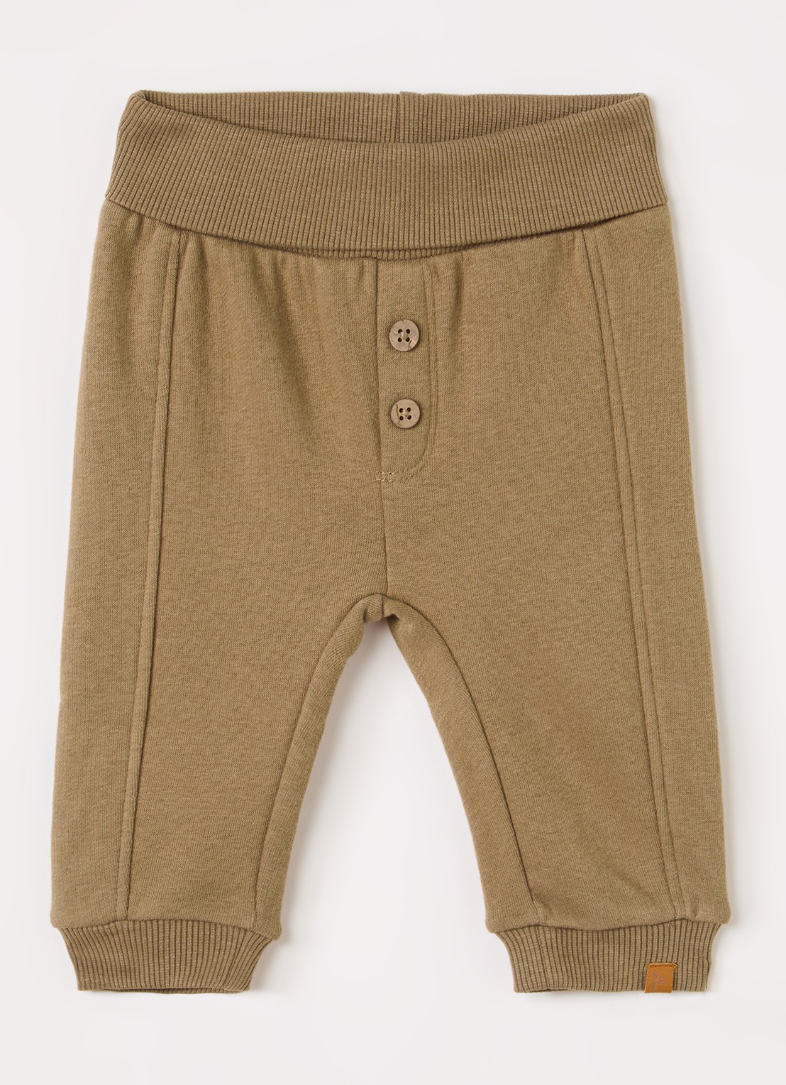 Lil 'Atelier NBMILondon straight fit broek - voorkant khaki