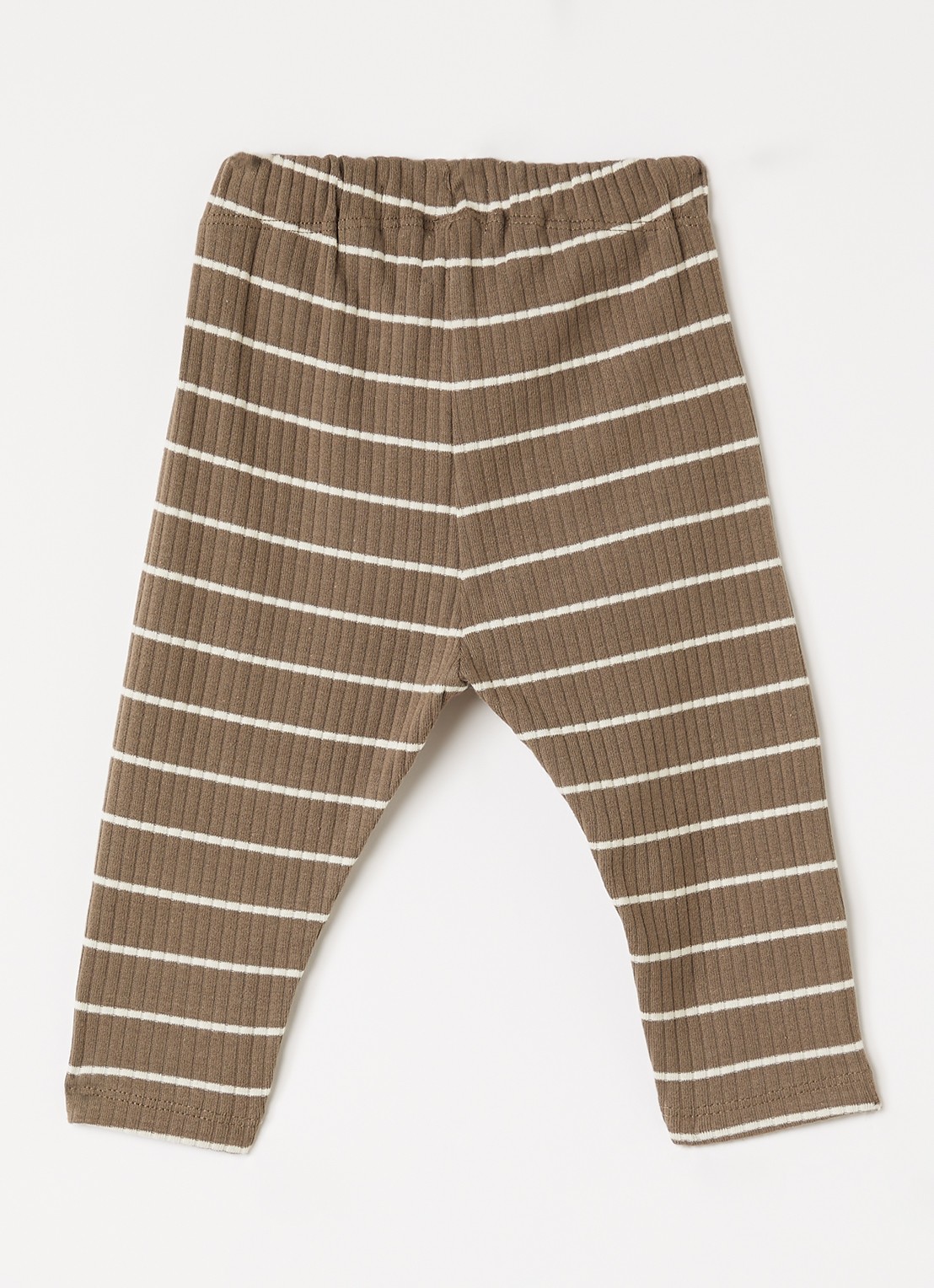 Lil 'Atelier NBMKail legging met streepprint - voorkant 2 zand