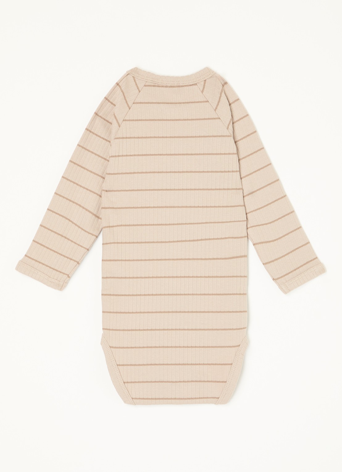 Lil 'Atelier NBMKail romper van  katoen - voorkant 2 donkerbeige
