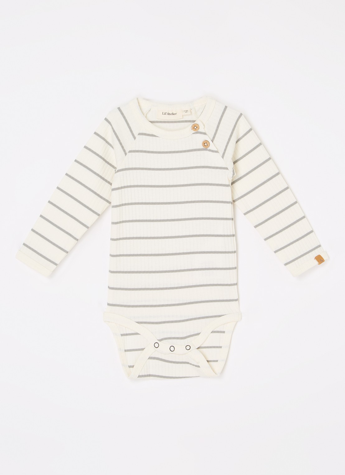 Lil 'Atelier NBMKail romper van  katoen - voorkant creme