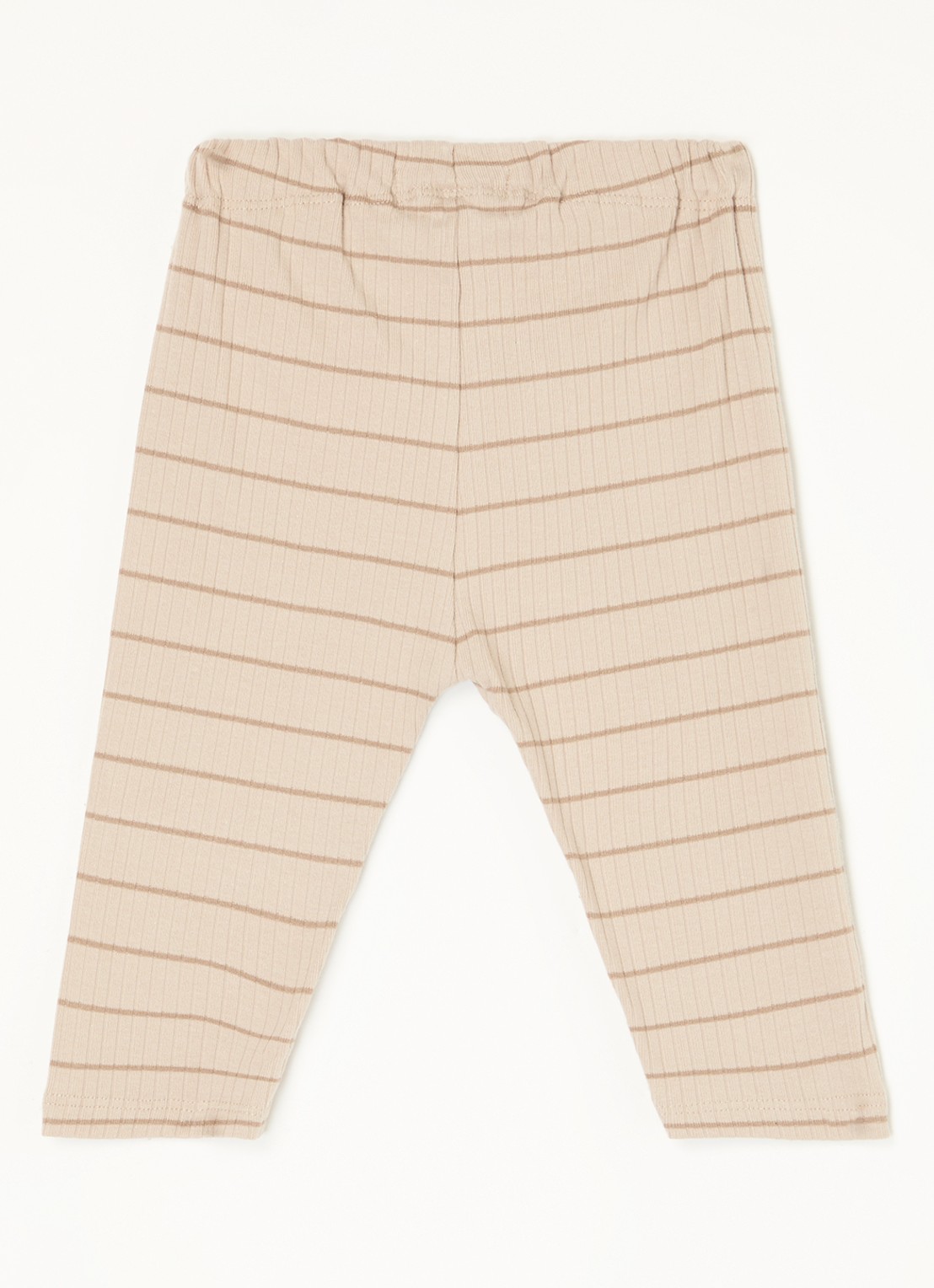 Lil 'Atelier NBMKail tapered fit joggingbroek van  katoen - voorkant 3 donkerbeige