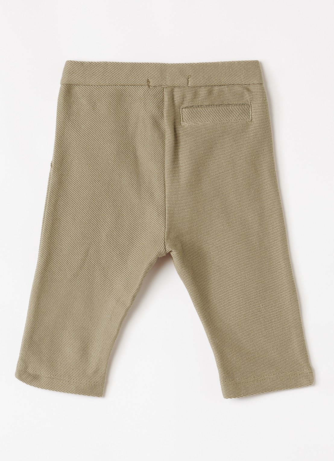 Lil 'Atelier NBMKaleo straight fit broek van katoen - voorkant 3 khaki
