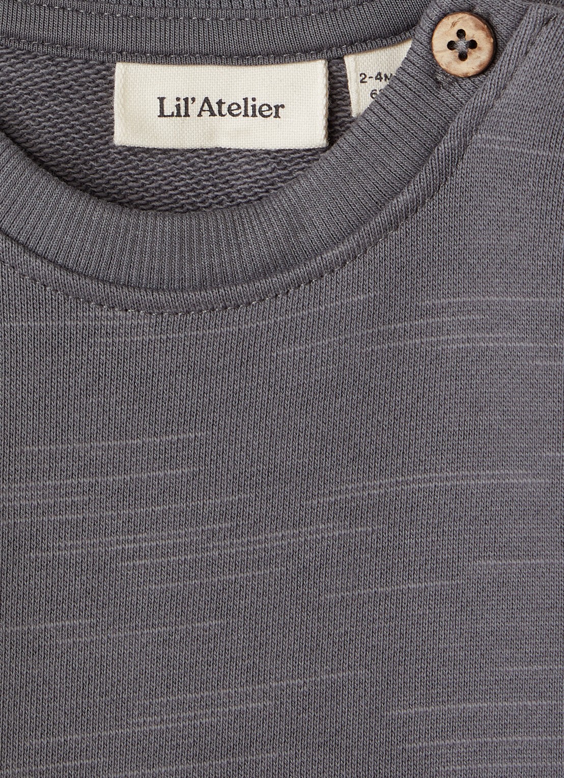 Lil 'Atelier NBMKavens sweater met gemêleerd dessin - detail 3 donkergrijs