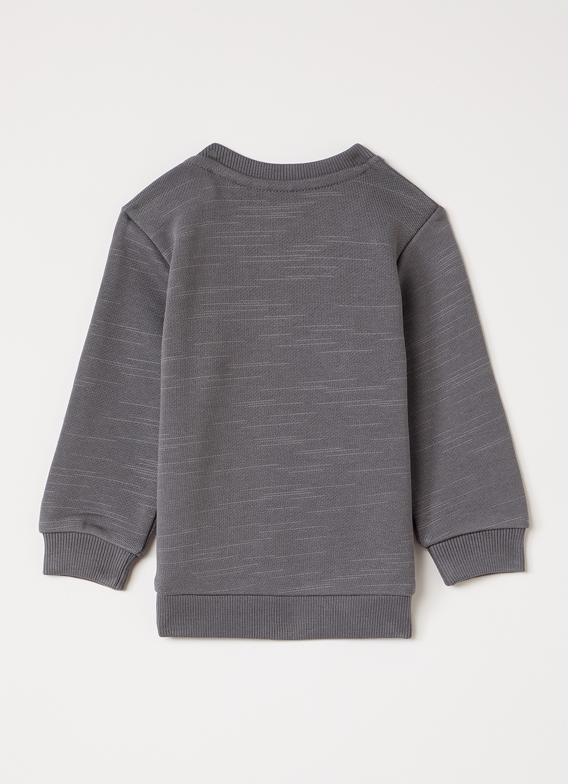 Lil 'Atelier NBMKavens sweater met gemêleerd dessin - voorkant 2 donkergrijs