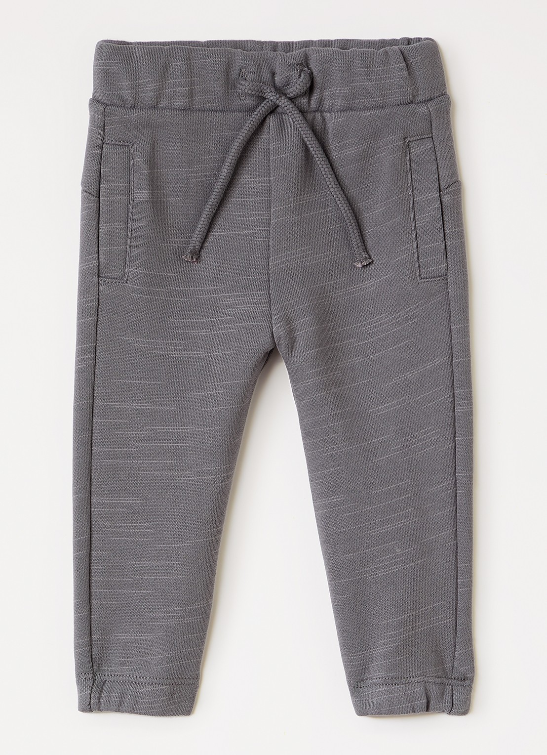 Lil 'Atelier NBMKavens tapered fit joggingbroek - voorkant 2 donkergrijs
