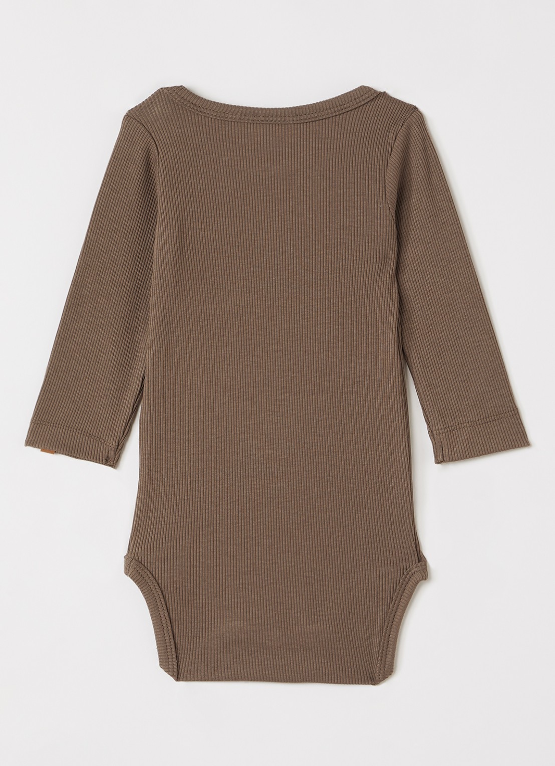 Lil 'Atelier NBMLago romper met ribstructuur - voorkant 2 bruin