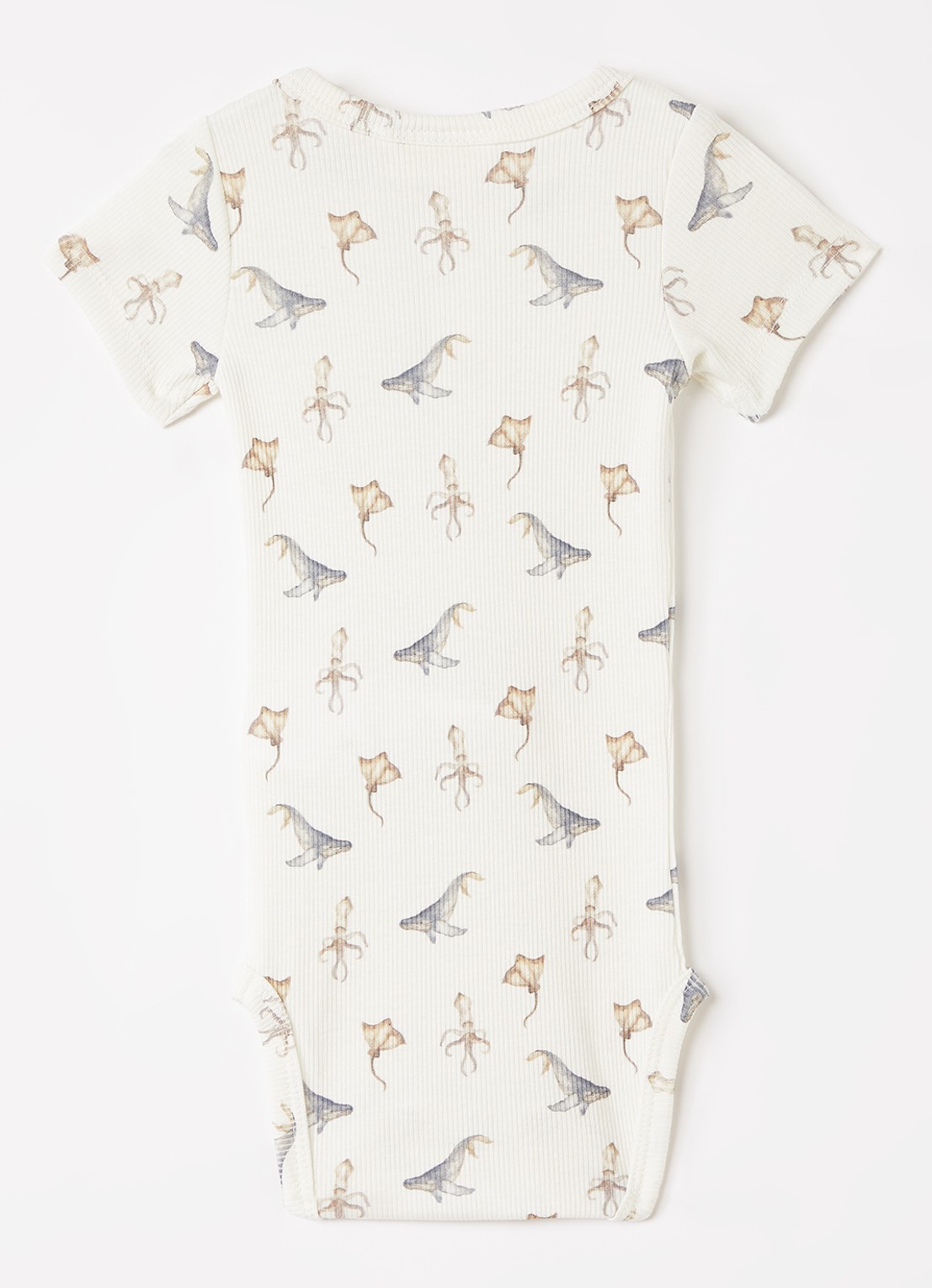 Lil 'Atelier NBMLavo romper met print - voorkant 2 gebroken wit