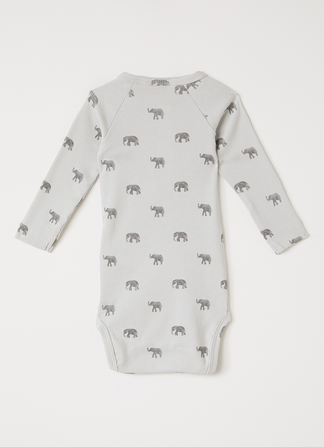Lil 'Atelier NBMLAyo romper met print - voorkant 2 lichtgrijs