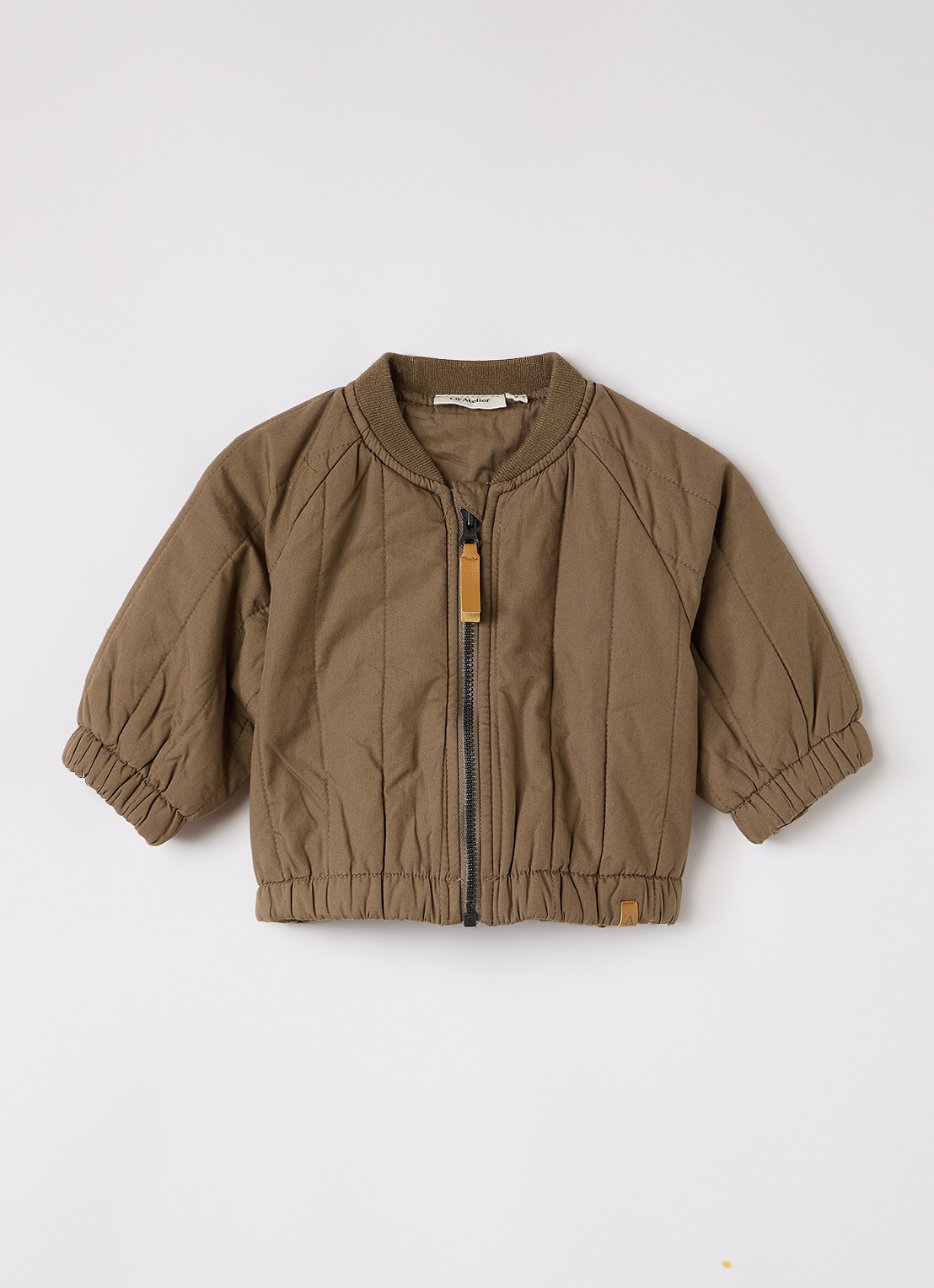 Lil 'Atelier NBMLio gewatteerd bomberjack - voorkant bruin