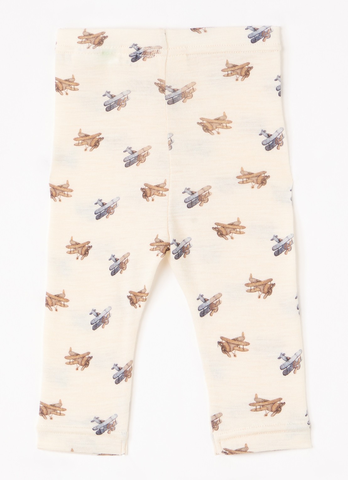 Lil 'Atelier NBMNalu legging in merino wolblend - achterkant creme