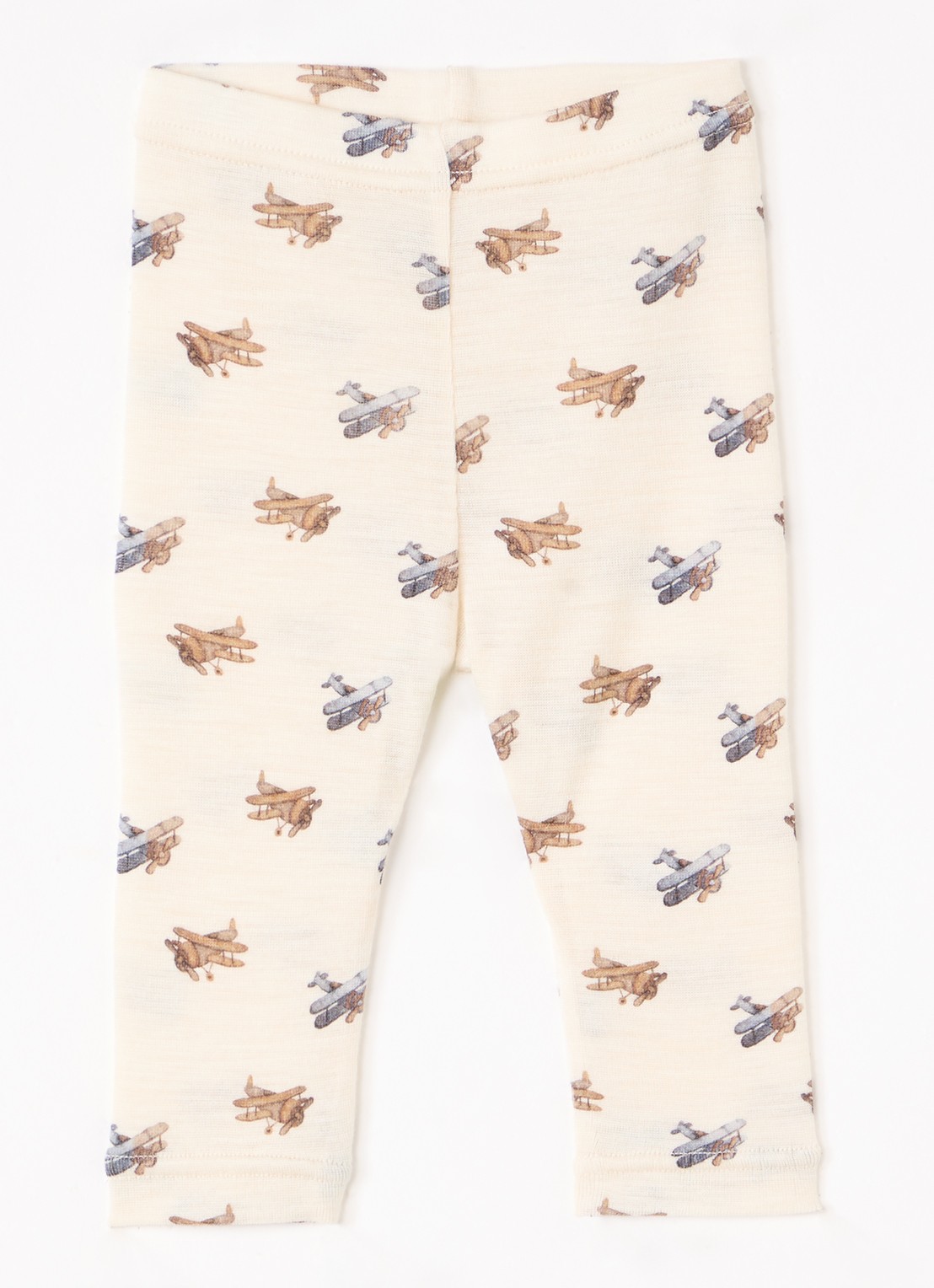 Lil 'Atelier NBMNalu legging in merino wolblend - voorkant 3 creme