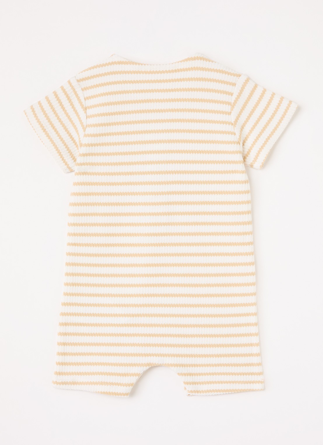 Lil 'Atelier NBMTadeo babypak met streepprint - voorkant 2 ivoor