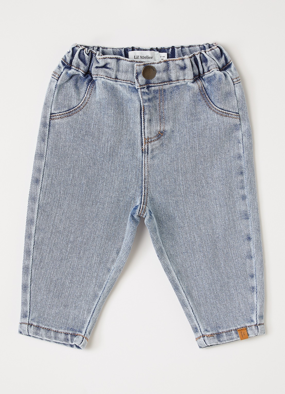 Lil 'Atelier NBNDarlee straight leg jeans - voorkant 2 indigo