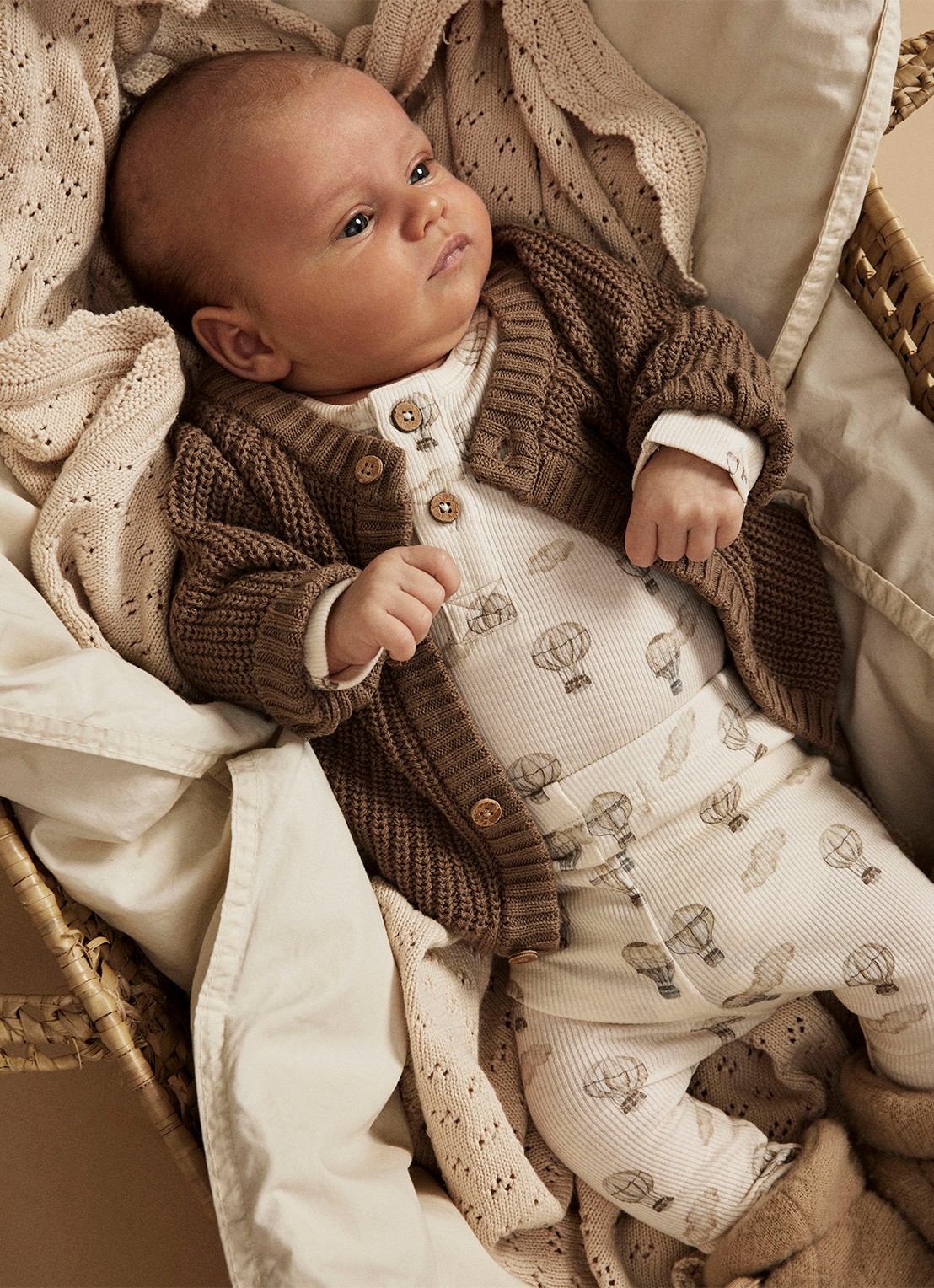 Lil 'Atelier NBNGavo legging in  katoenblend - detail 5 beige