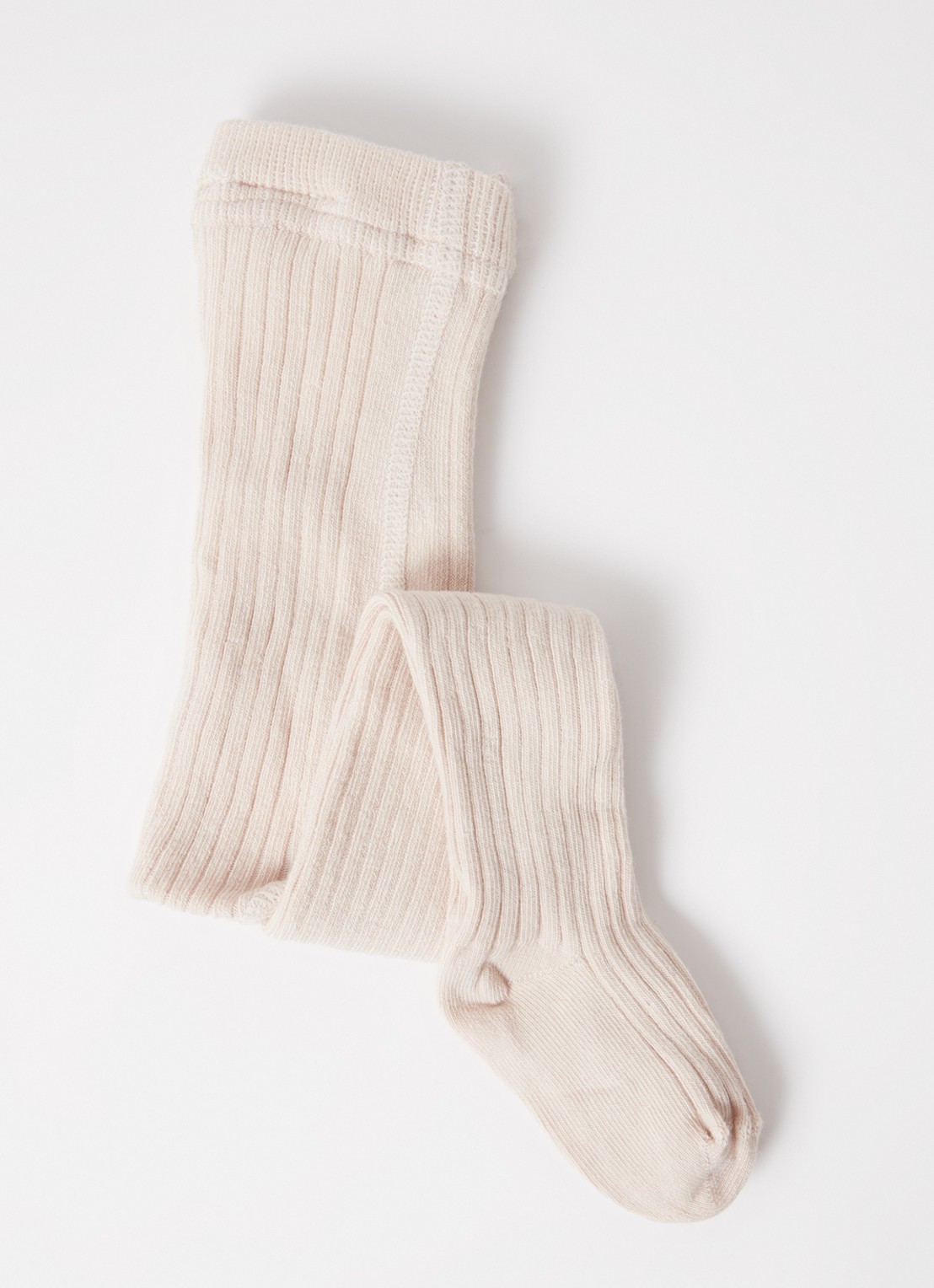 Lil 'Atelier NBNIlso ribgebreide maillot in  katoenblend - detail 2 beige