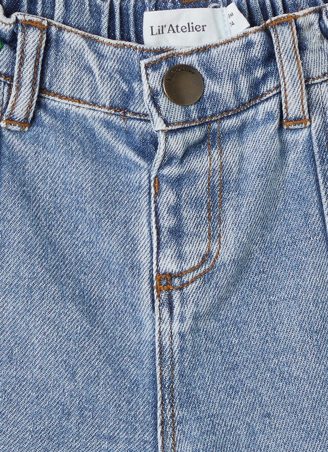 Lil 'Atelier NBNKarole loose fit jeans - detail 3 indigo