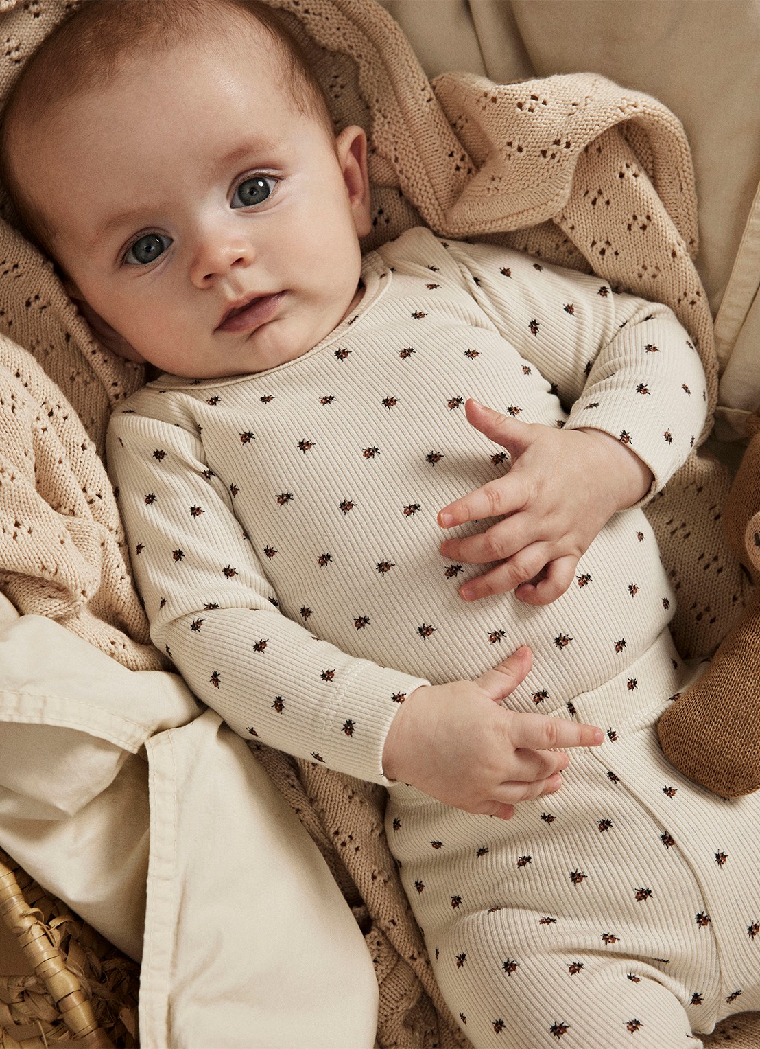 Lil 'Atelier NBNLago legging met print - voorkant 3 creme