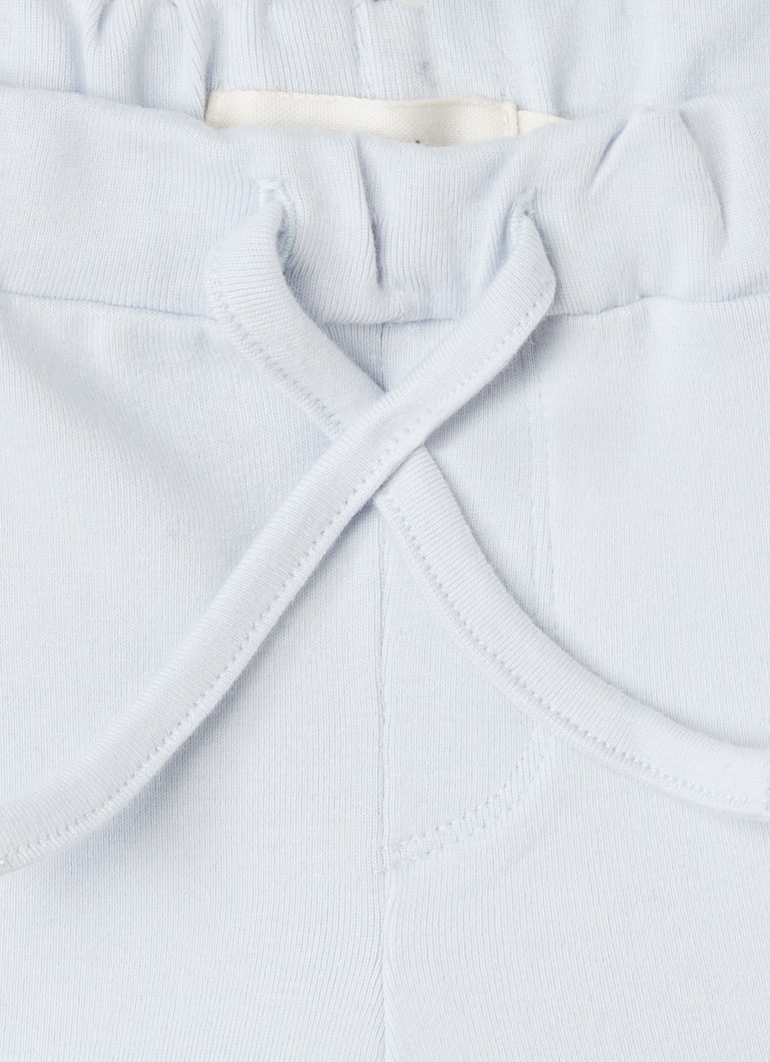 Lil 'Atelier NBNLalo Tom straight fit korte broek met trekkoord - detail lichtblauw