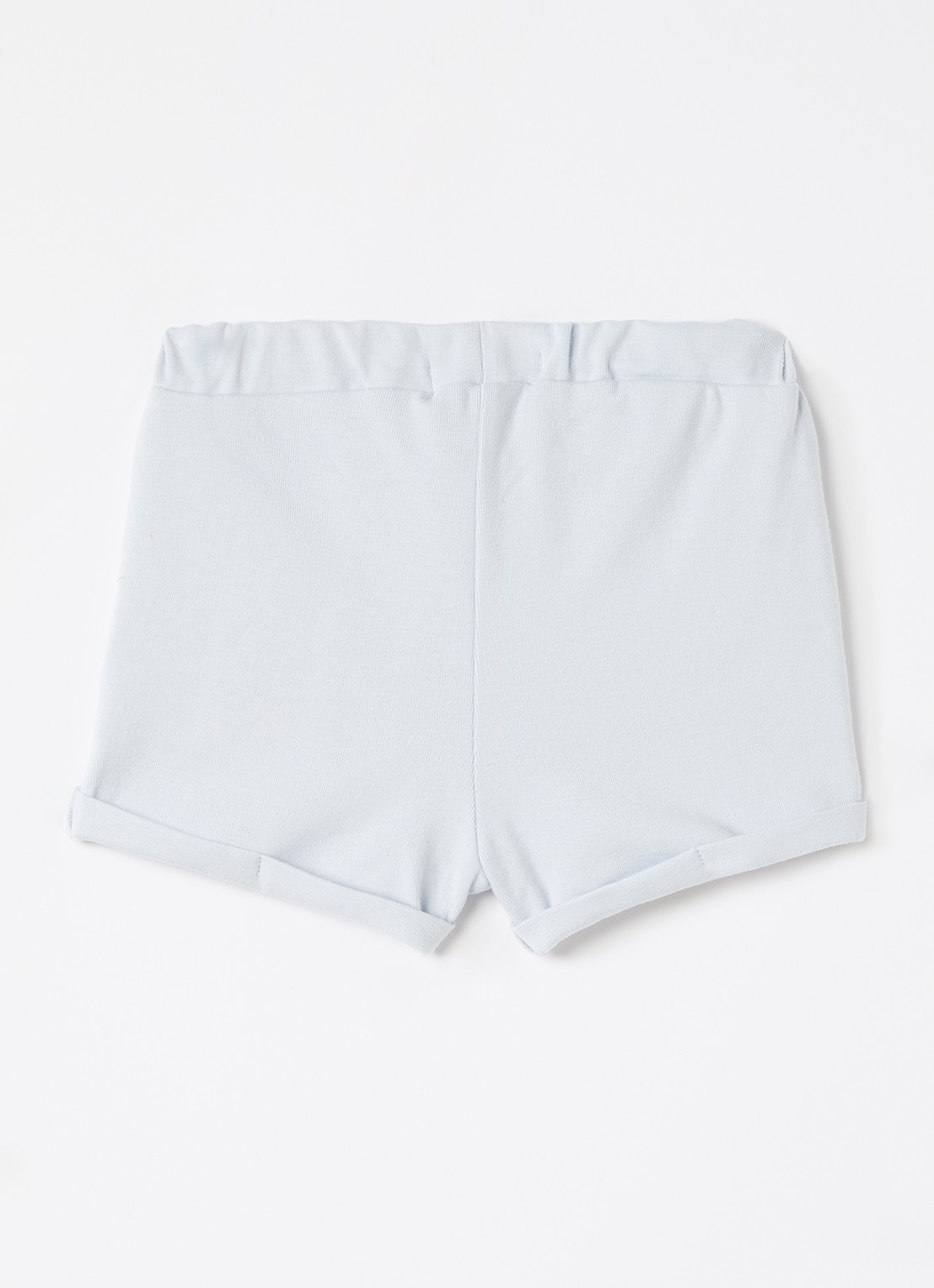 Lil 'Atelier NBNLalo Tom straight fit korte broek met trekkoord - voorkant 3 lichtblauw