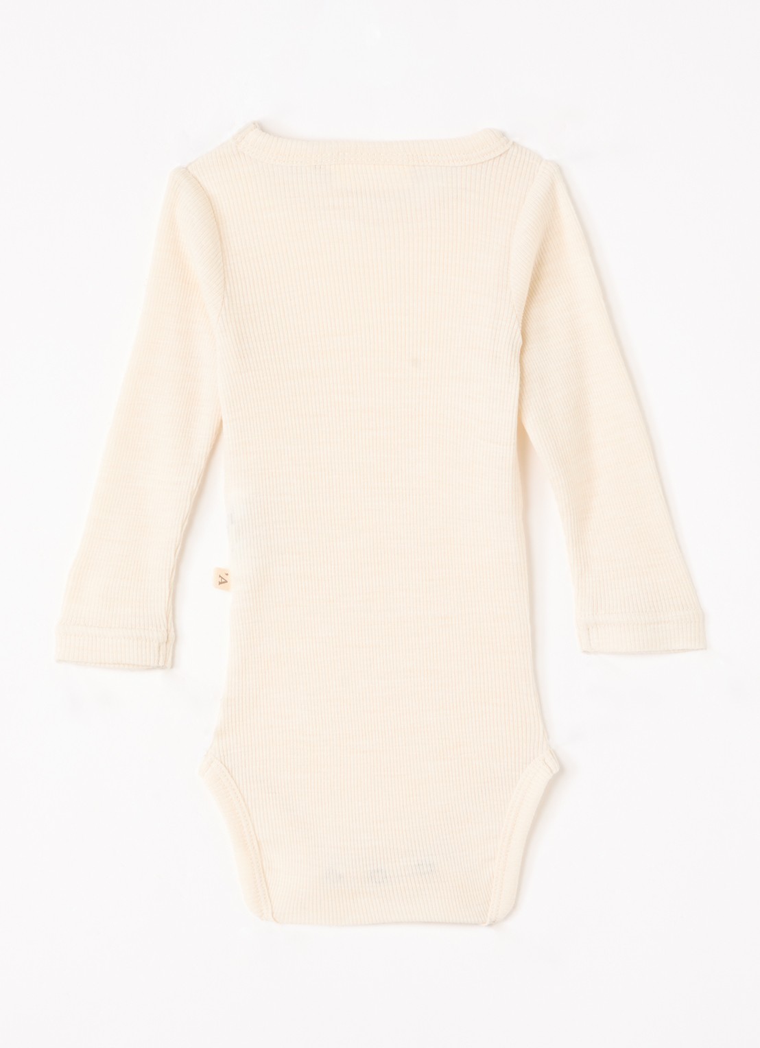 Lil 'Atelier NBNNalu romper in merino wolblend - voorkant 2 creme