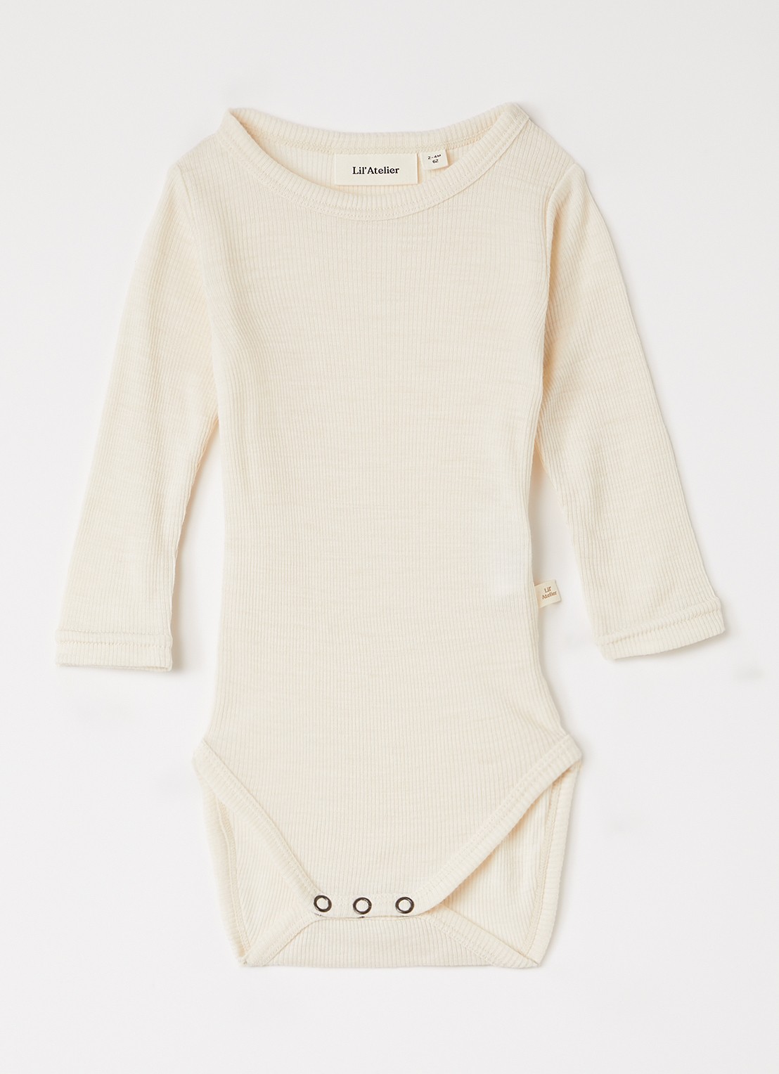 Lil 'Atelier NBNNalu romper in wolblend - voorkant creme