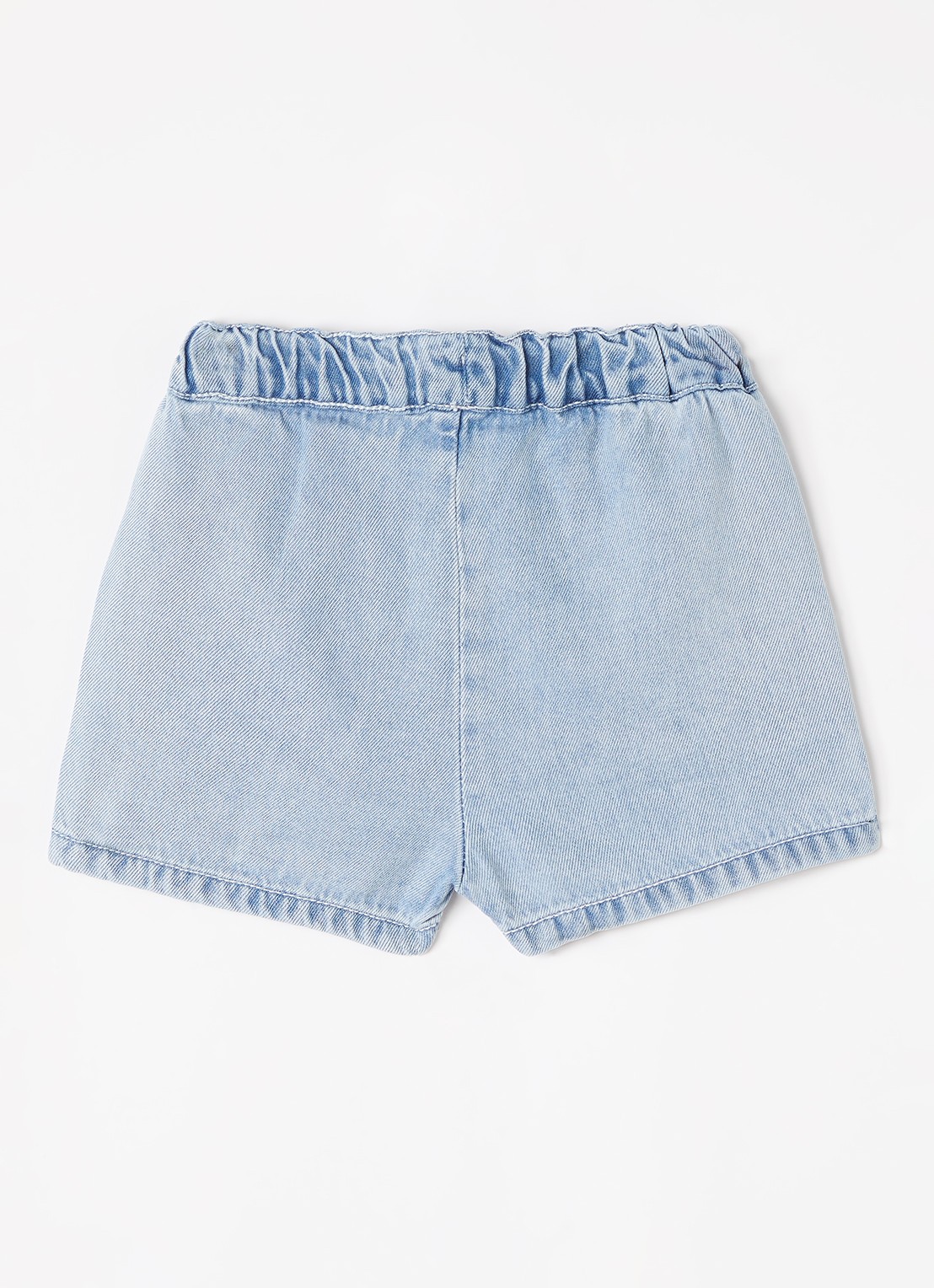 Lil 'Atelier NBNRiver loose fit korte broek van denim - voorkant 3 indigo