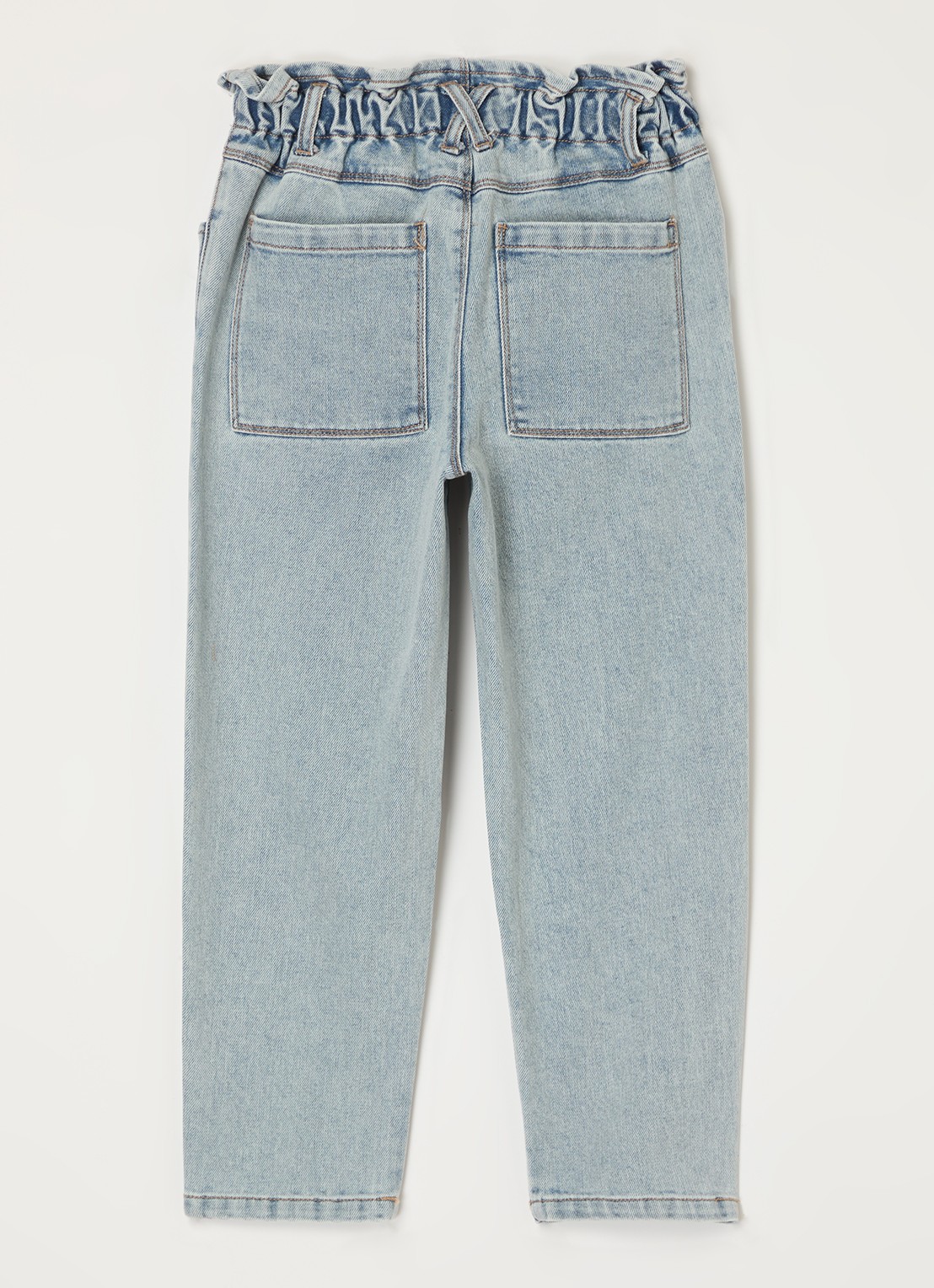 Lil 'Atelier NMFDarlee loose fit jeans in  katoenblend - voorkant 3 indigo