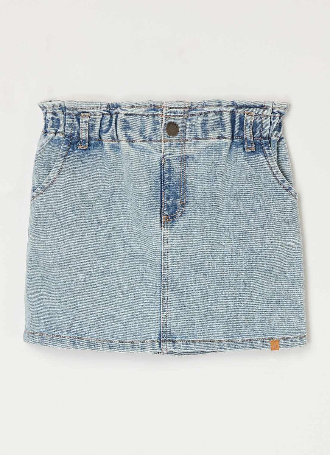 Lil 'Atelier NMFDarlee spijkerrok in  katoenblend - voorkant jeans