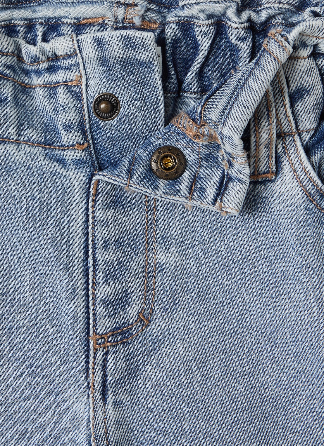 Lil 'Atelier NMFDarlee straight leg jeans - detail 3 indigo
