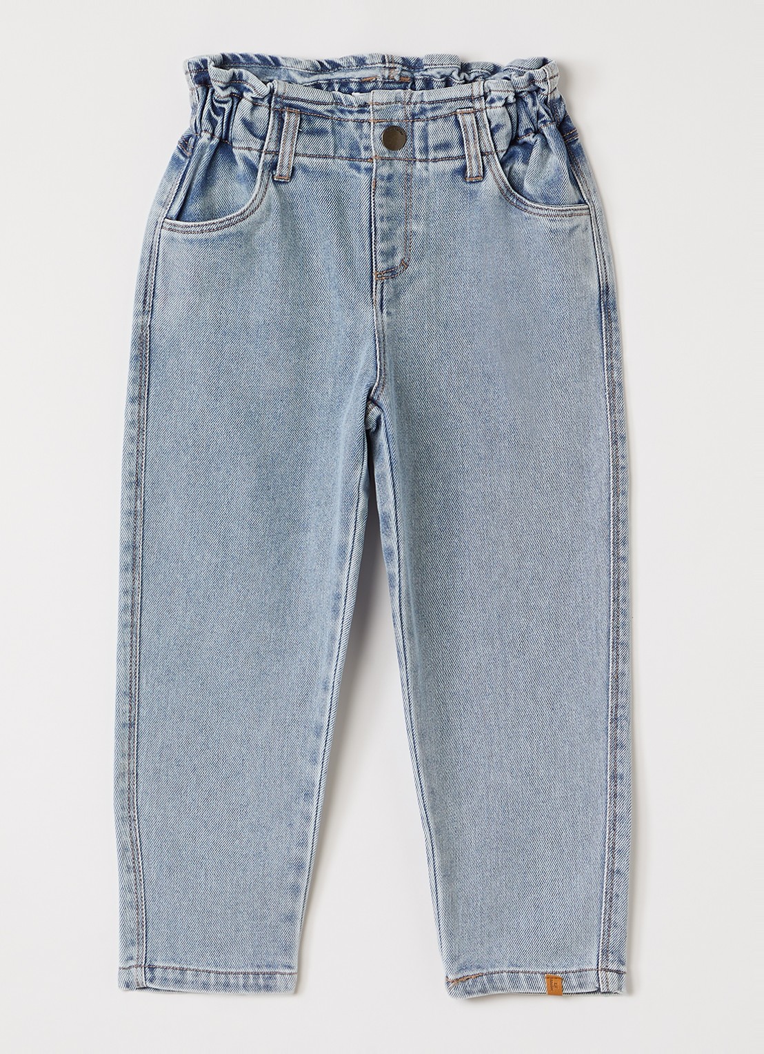 Lil 'Atelier NMFDarlee straight leg jeans - voorkant indigo