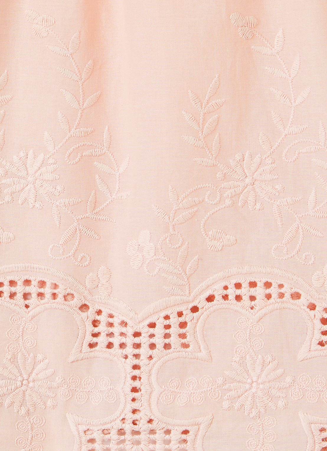 Lil 'Atelier NMFDayna top met bloemborduring - detail zalmroze