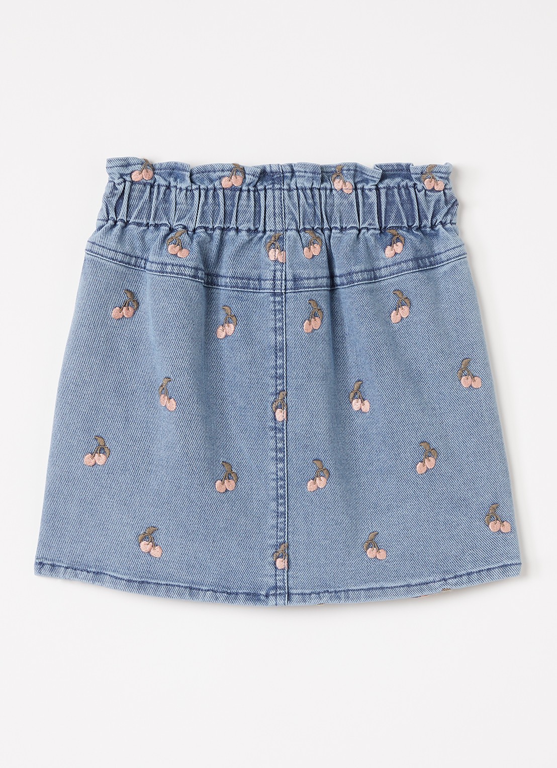 Lil 'Atelier NMFDeva minirok met borduring - voorkant 2 indigo