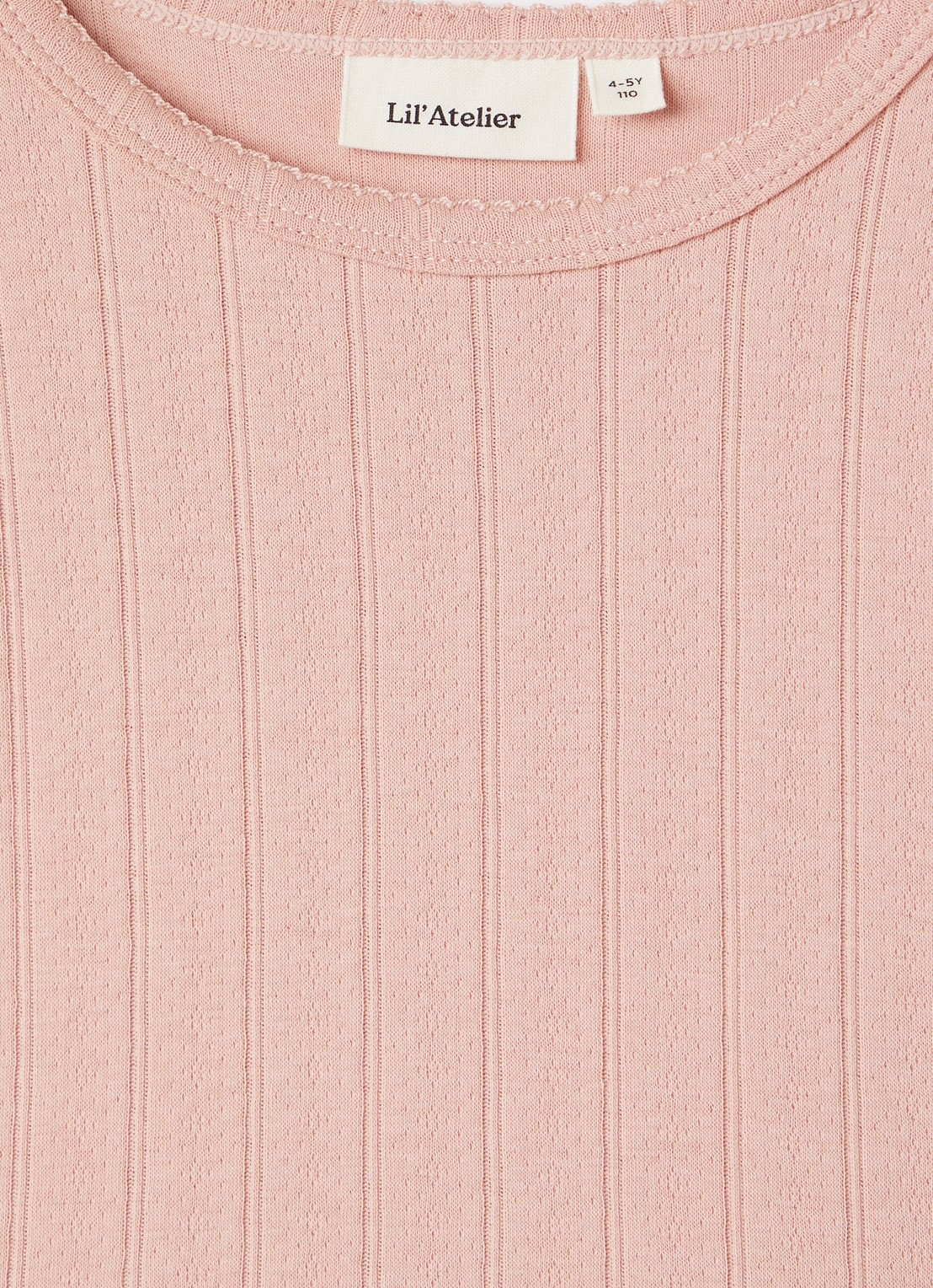 Lil 'Atelier NMFFalina jurk - detail 3 zalmroze