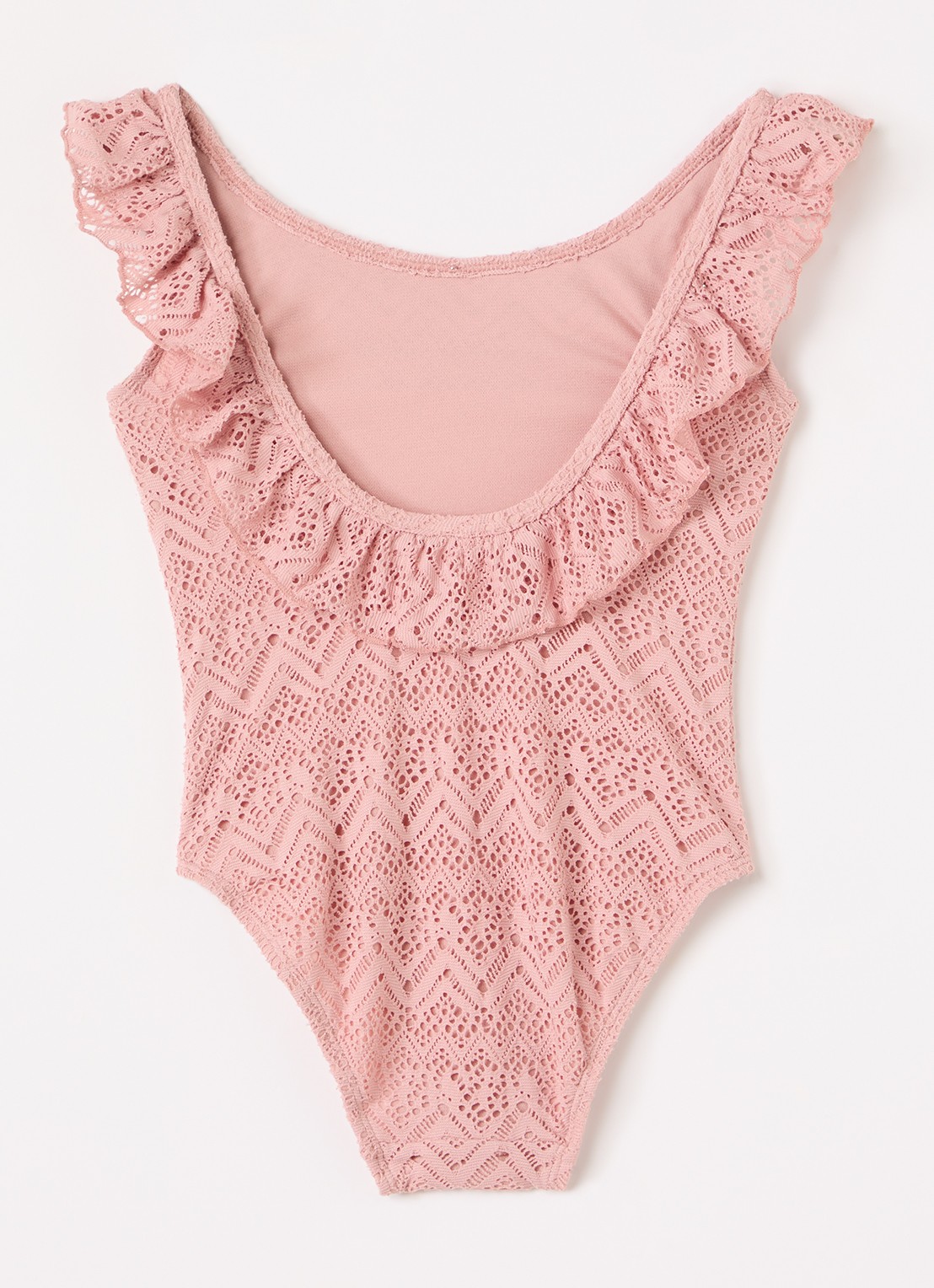 Lil 'Atelier NMFFeline badpak met broderie - voorkant 2 roze