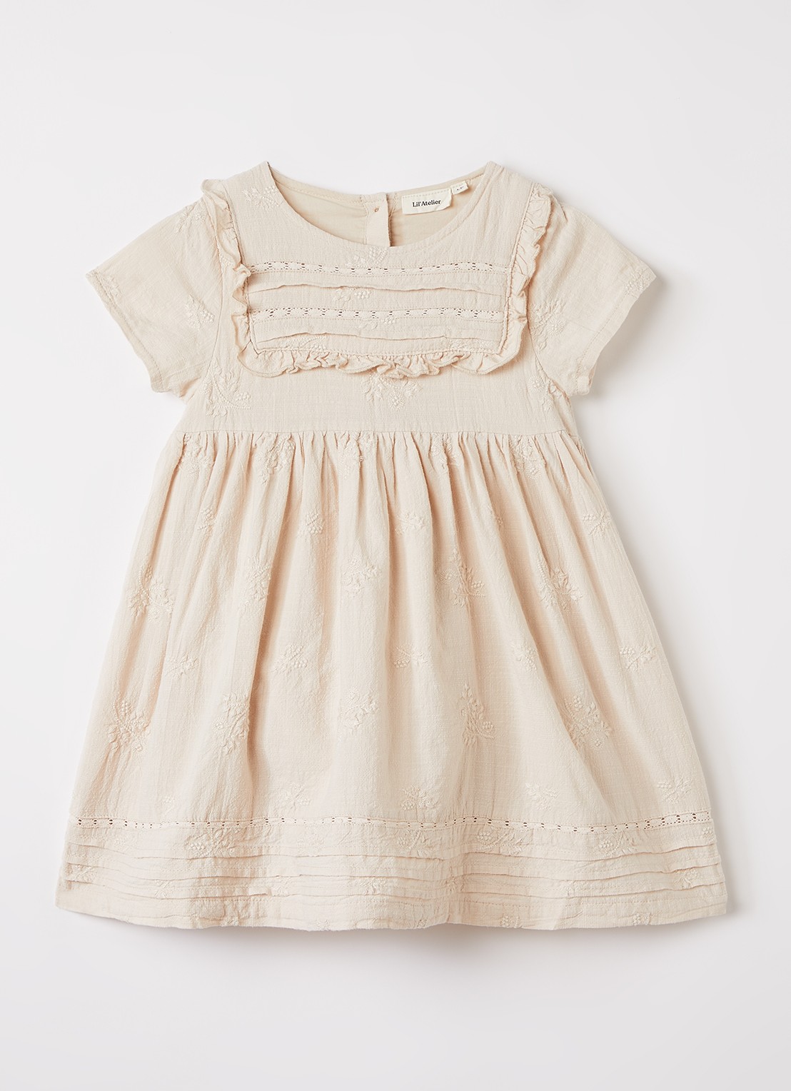 Lil 'Atelier NMFFeronia tuniekjurk  - voorkant 3 creme