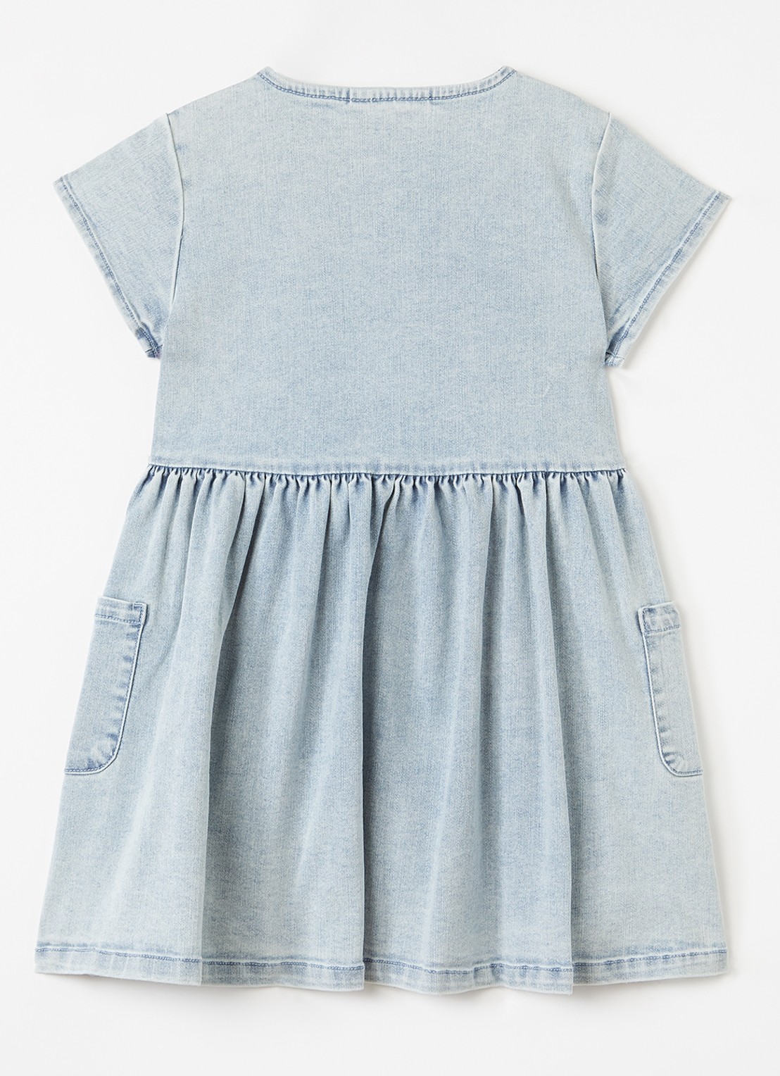 Lil 'Atelier NMFFrances denim jurk - voorkant 3 indigo