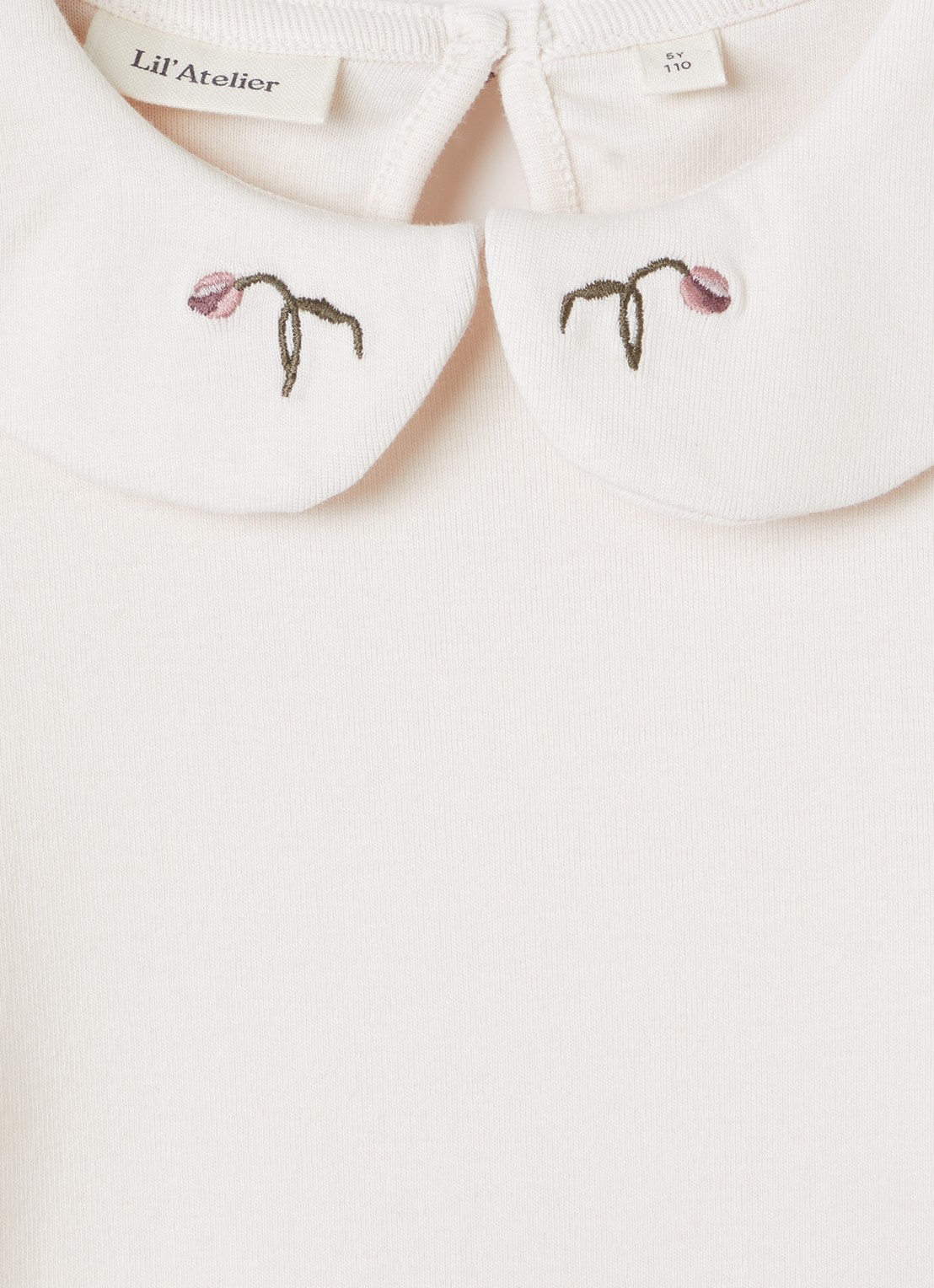 Lil 'Atelier NMFFundo top met borduring - detail 3 creme