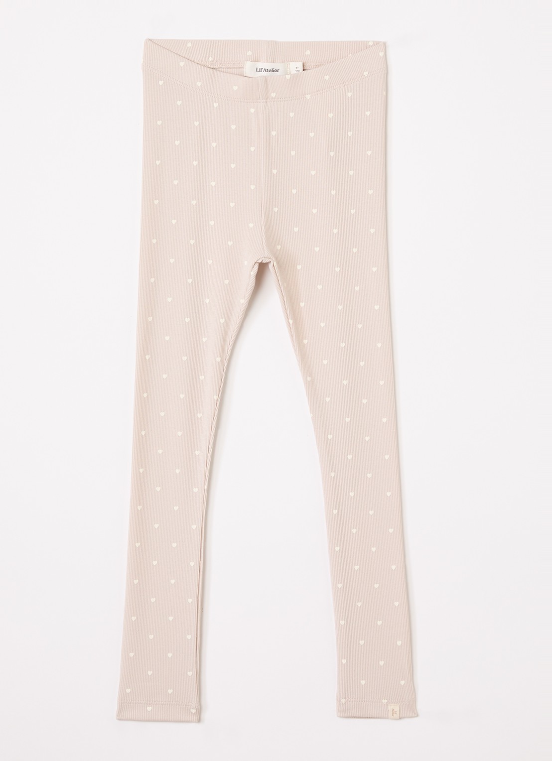 Lil 'Atelier NMFGago legging met print - voorkant taupe
