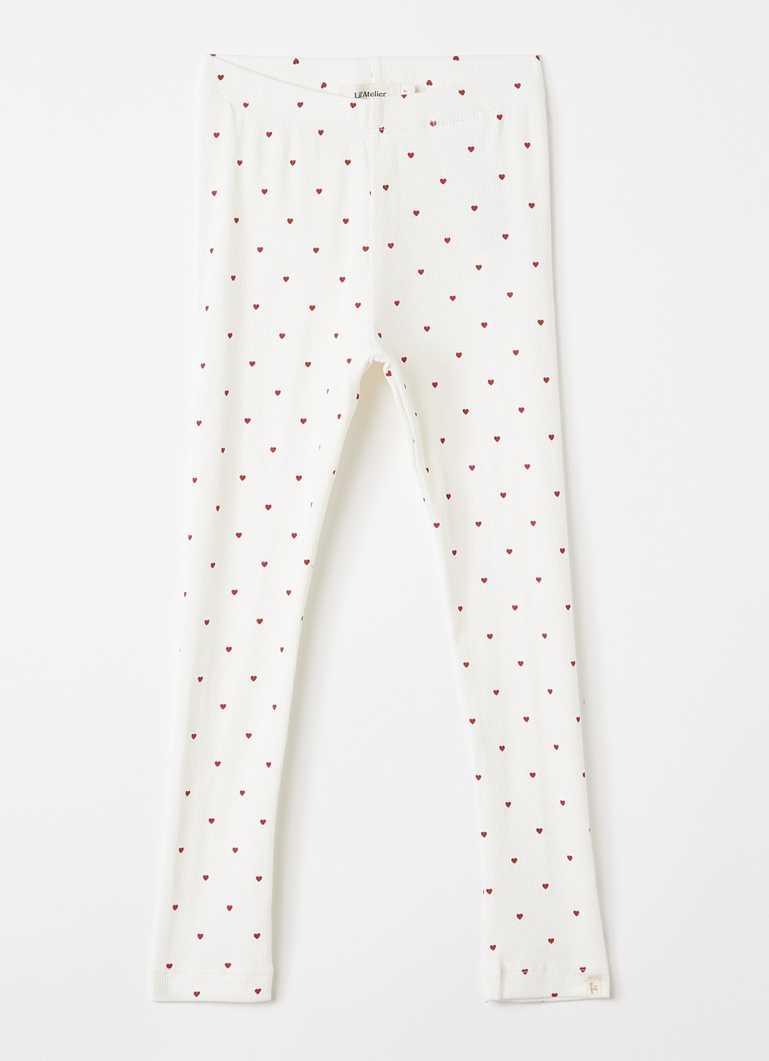 Lil 'Atelier NMFGago legging met print - voorkant ivoor
