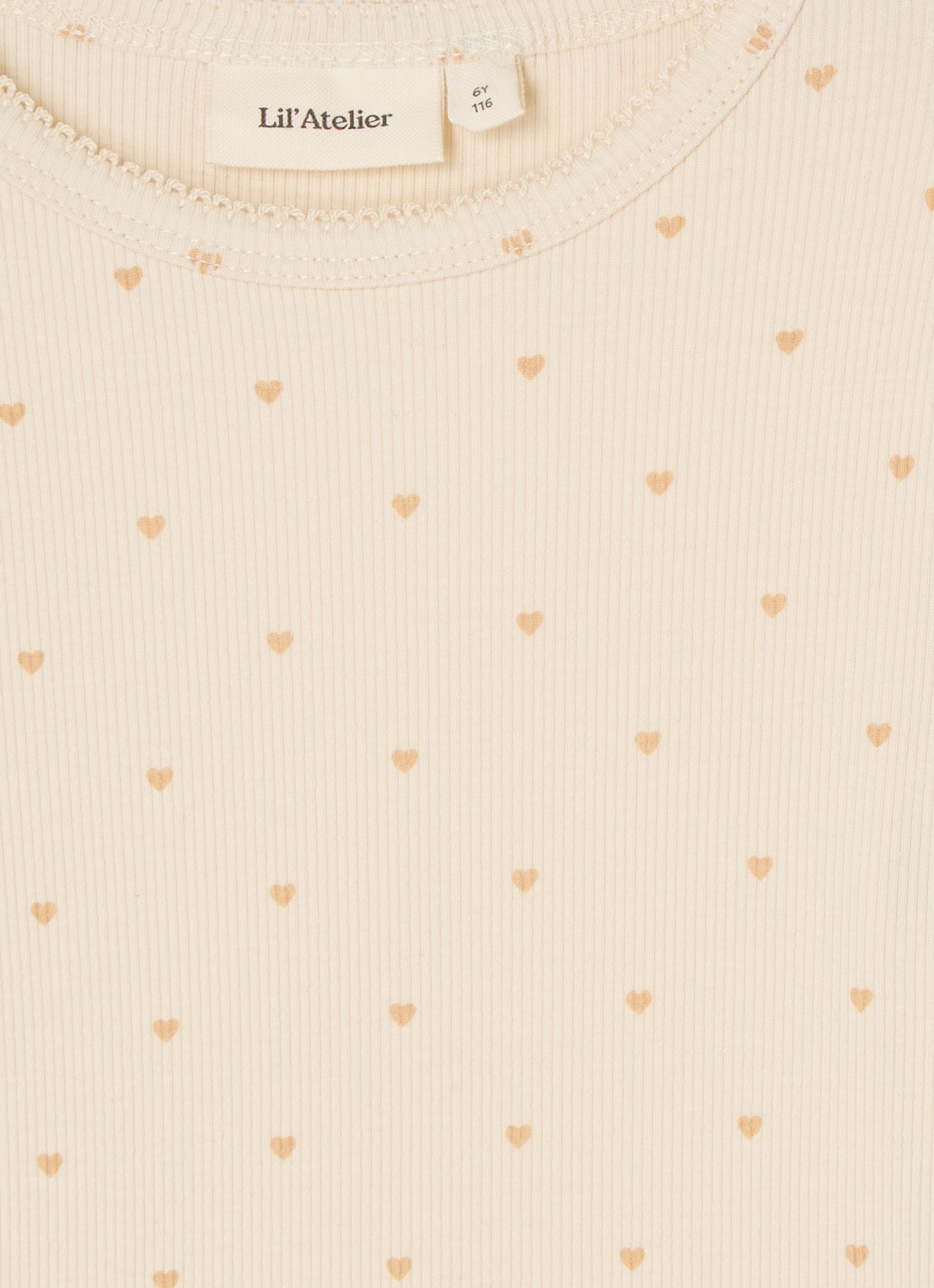 Lil 'Atelier NMFGago ribgebreide longsleeve  - detail 3 vanillegeel