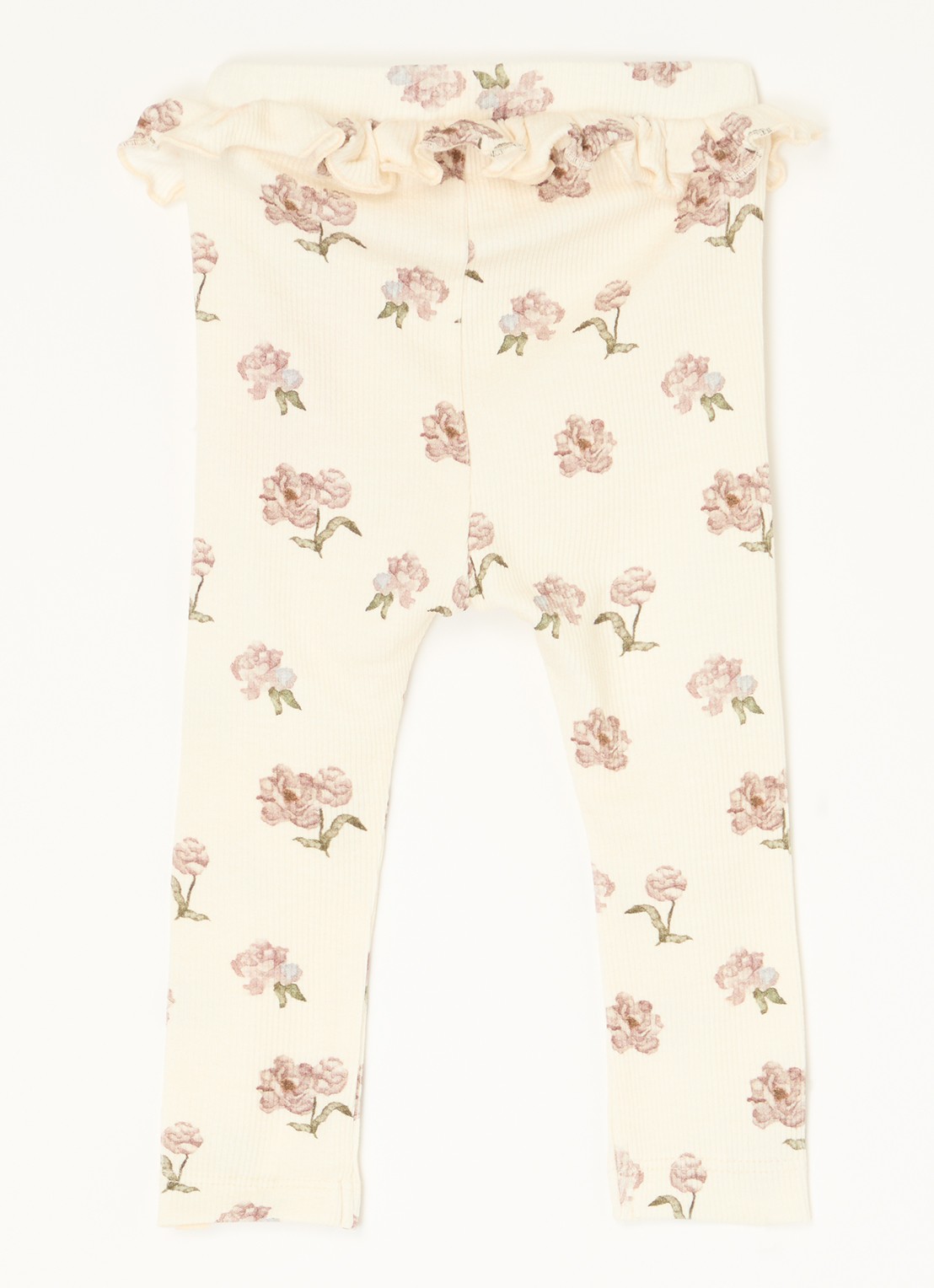 Lil 'Atelier NMFGavo legging in  katoenblend - voorkant 2 beige