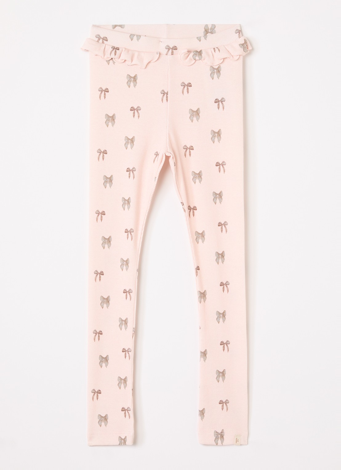 Lil 'Atelier NMFGavo legging met print - voorkant 2 lichtroze
