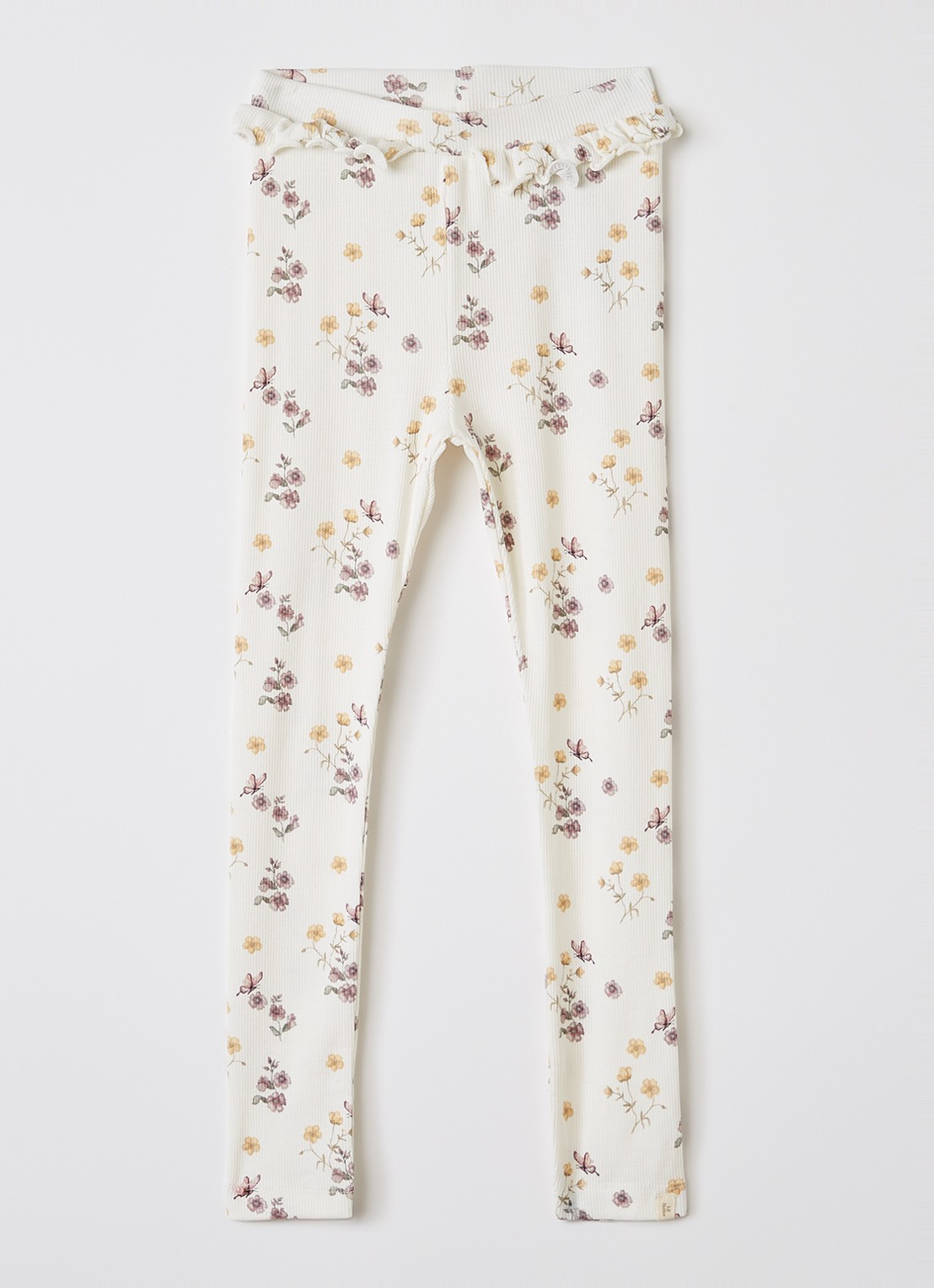 Lil 'Atelier NMFGavo legging met print - voorkant 2 ivoor