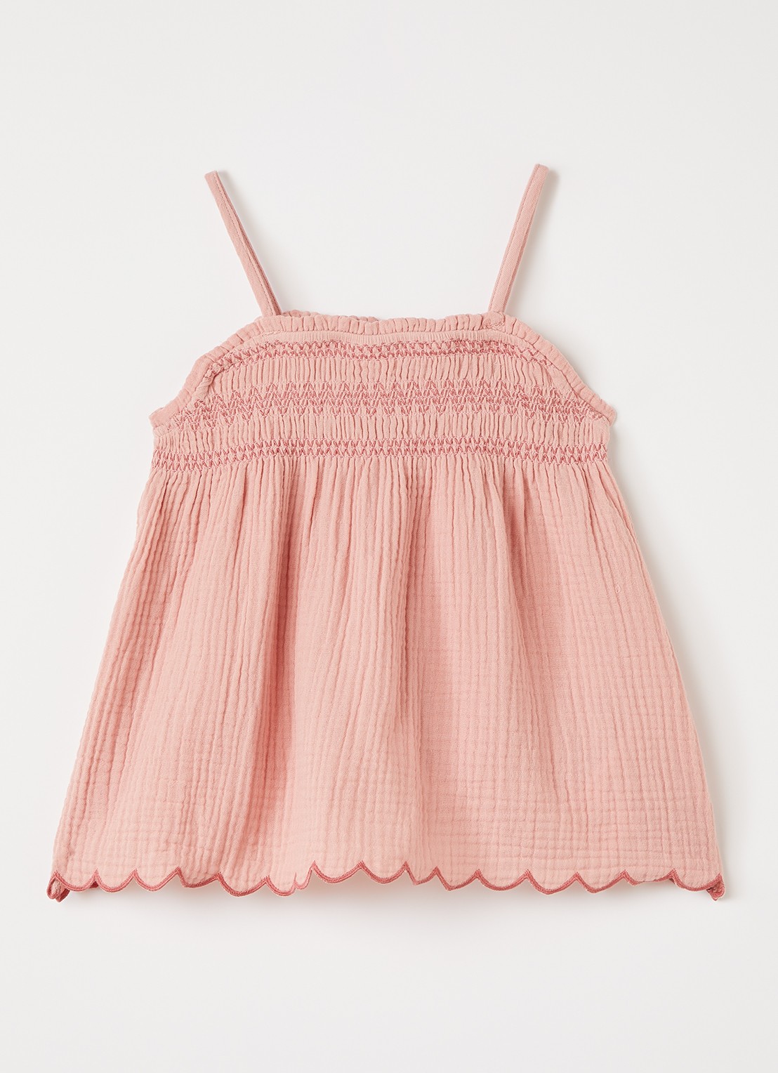 Lil 'Atelier NMFHiba jurk met structuur - voorkant roze