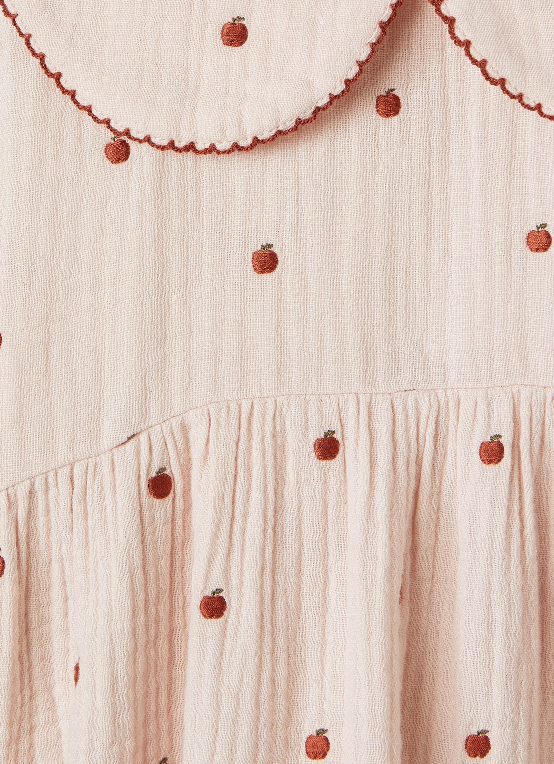 Lil 'Atelier NMFKamma jurk met print - detail lichtroze