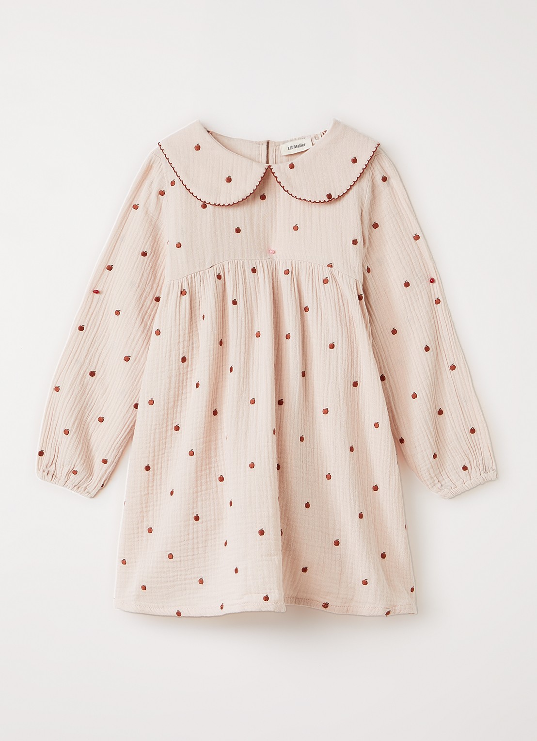 Lil 'Atelier NMFKamma jurk met print - voorkant 2 lichtroze