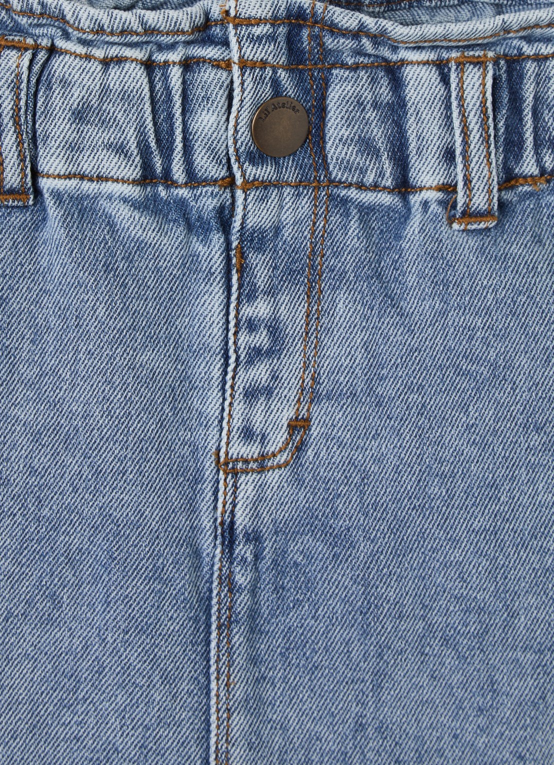 Lil 'Atelier NMFKarole mini spijkerrok  - detail indigo