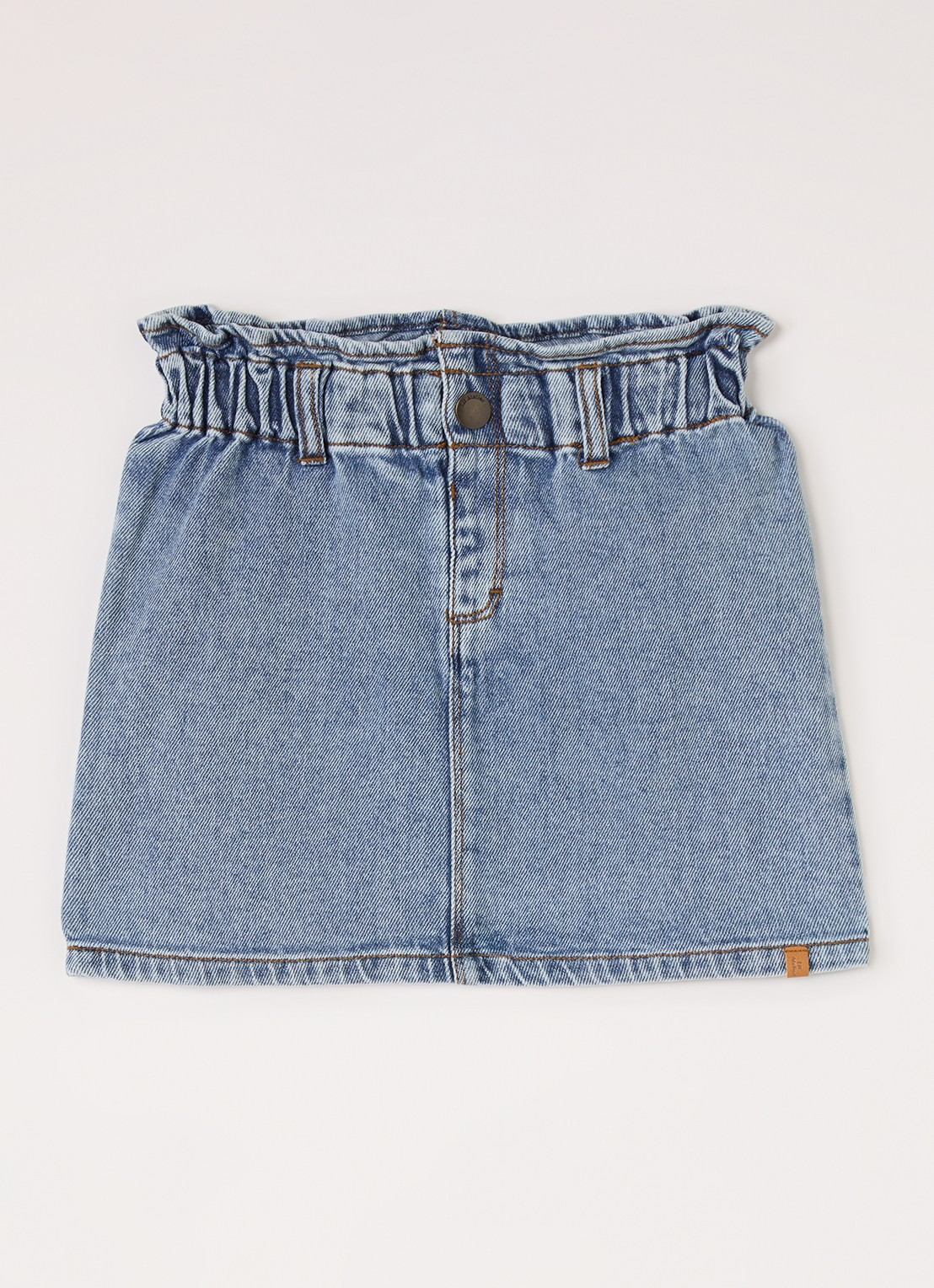 Lil 'Atelier NMFKarole mini spijkerrok  - voorkant 2 indigo