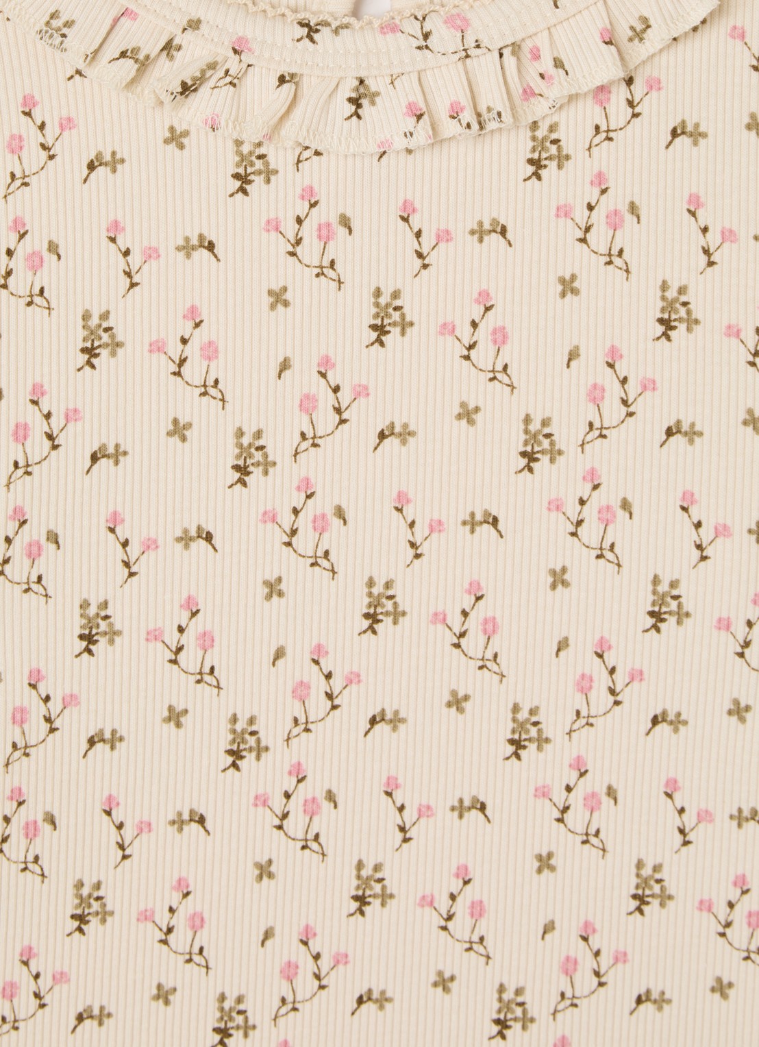 Lil 'Atelier NMFLago longsleeve met bloemenprint - detail 3 creme